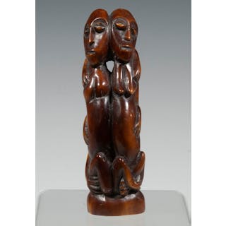 19TH C. AFRICAN CARVED IVORY FIGURINE