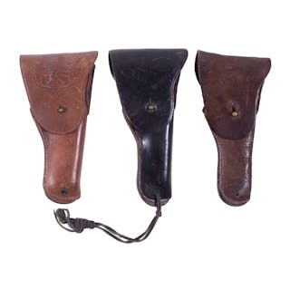 (3) US ARMY M1916 HOLSTERS