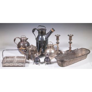 SILVER-PLATE SERVING ITEMS