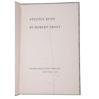 "STEEPLE BUSH" BY ROBERT FROST, SIGNED, LTD ED