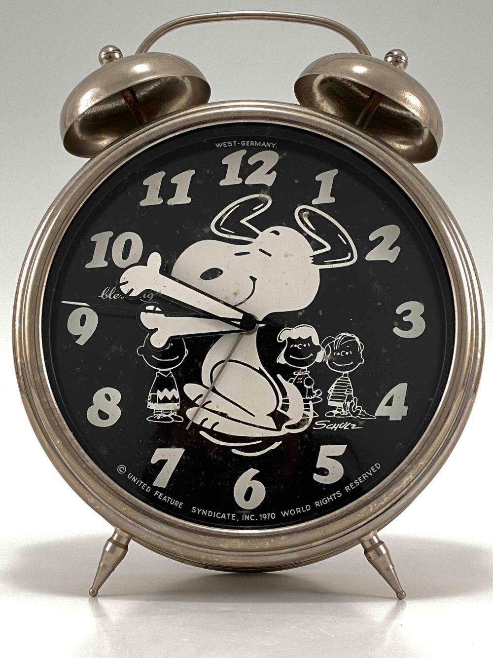 Vintage Snoopy Alarm Clock, West Germany | Barnebys