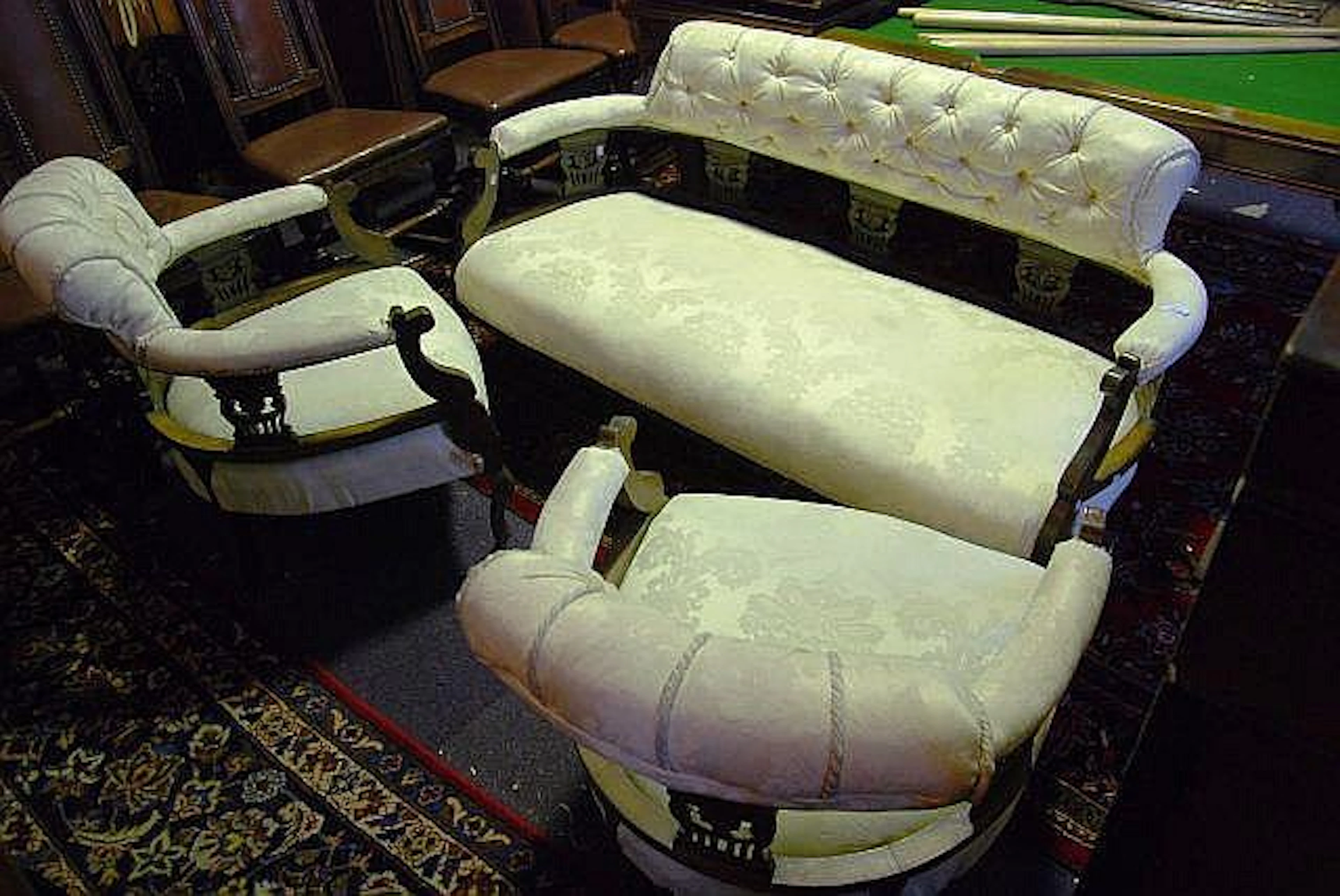 Antique Victorian 3-piece salon suite, comprising