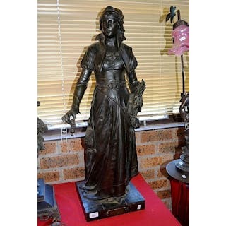 Jean-Louis Gregoire bronze sculpture 'La Charite'