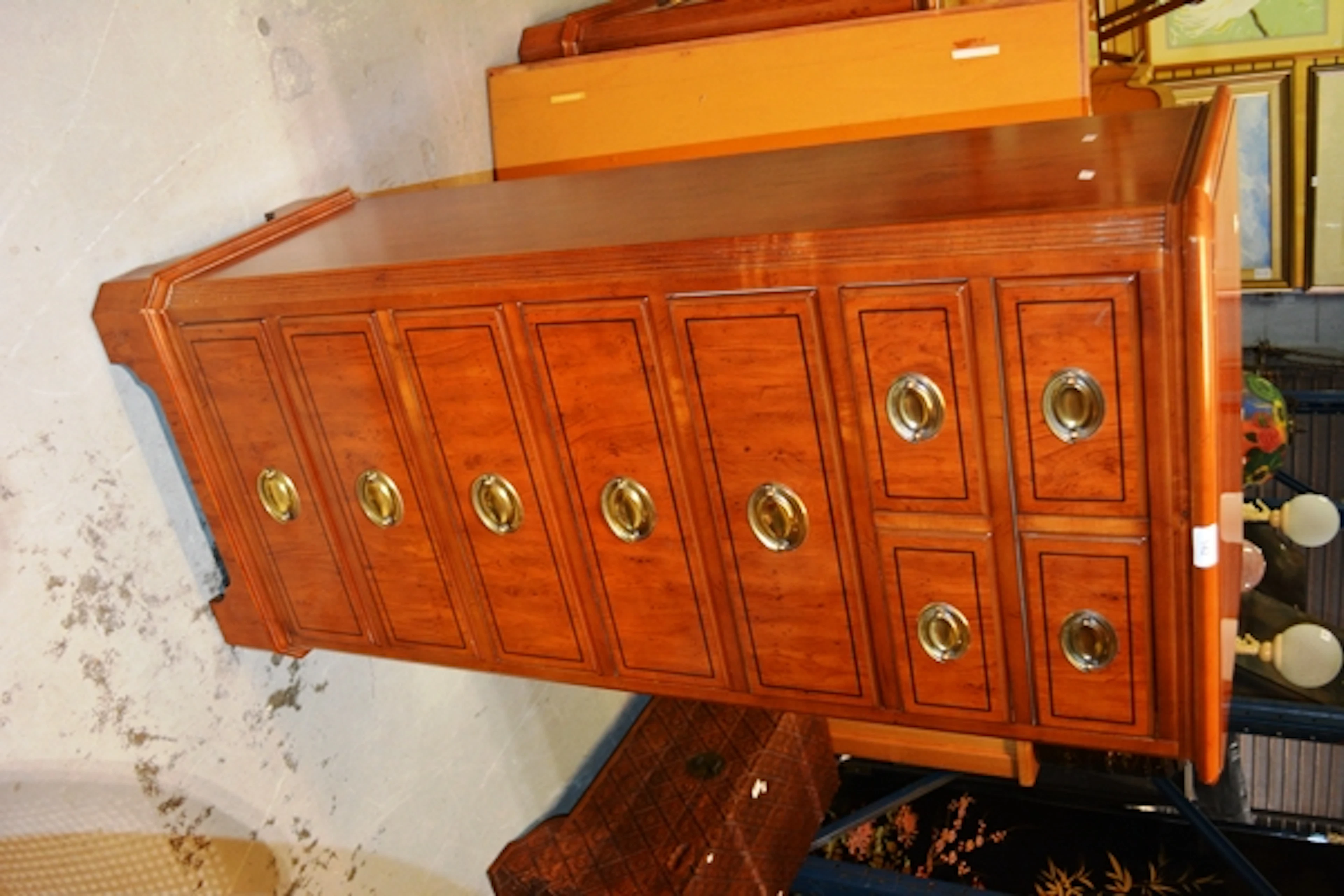 Drexel Semainier 7 drawer tallboy chest