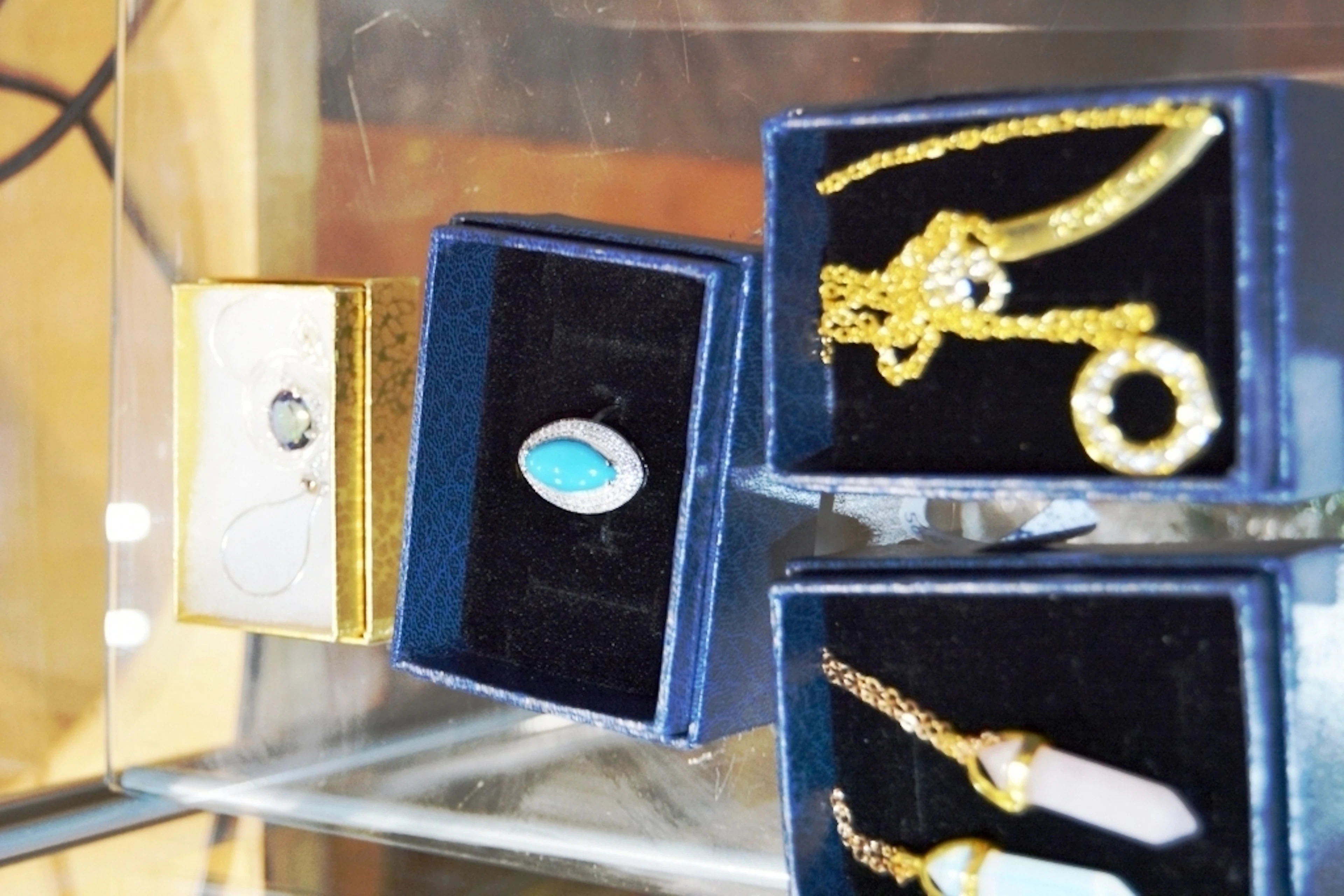 Various necklaces incl
