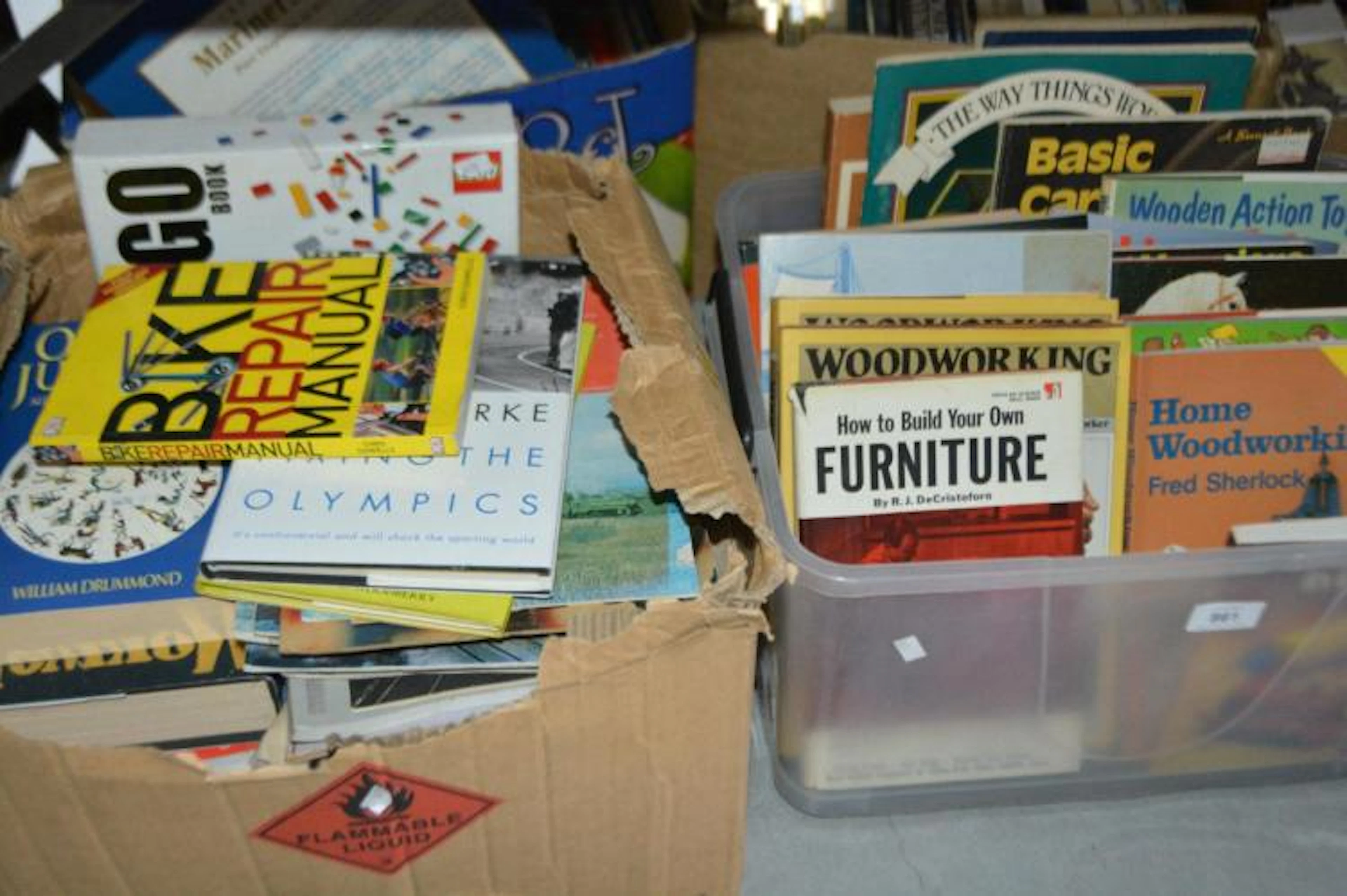 2 boxes of books to incl. furniture restoration,