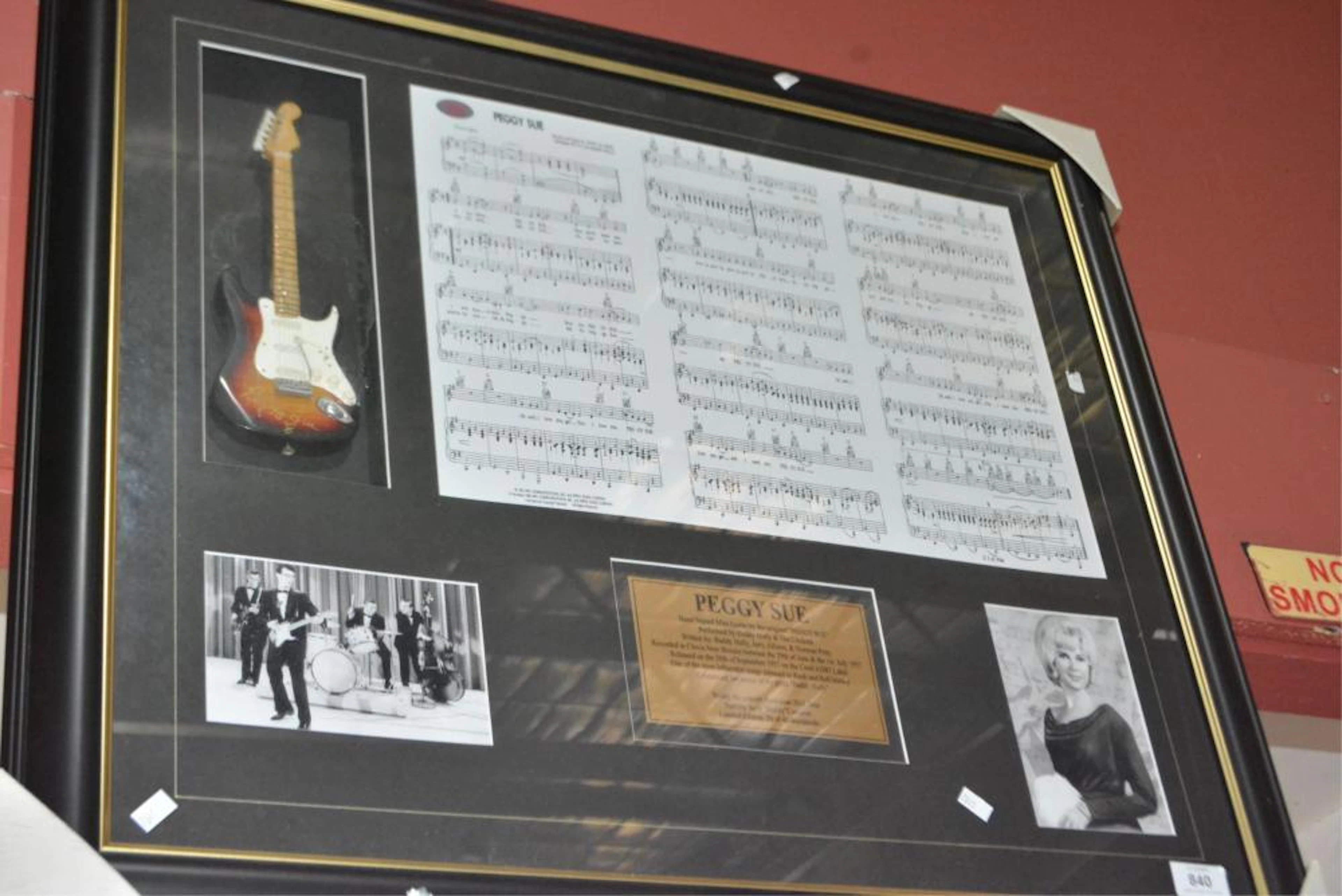 2 framed music related items