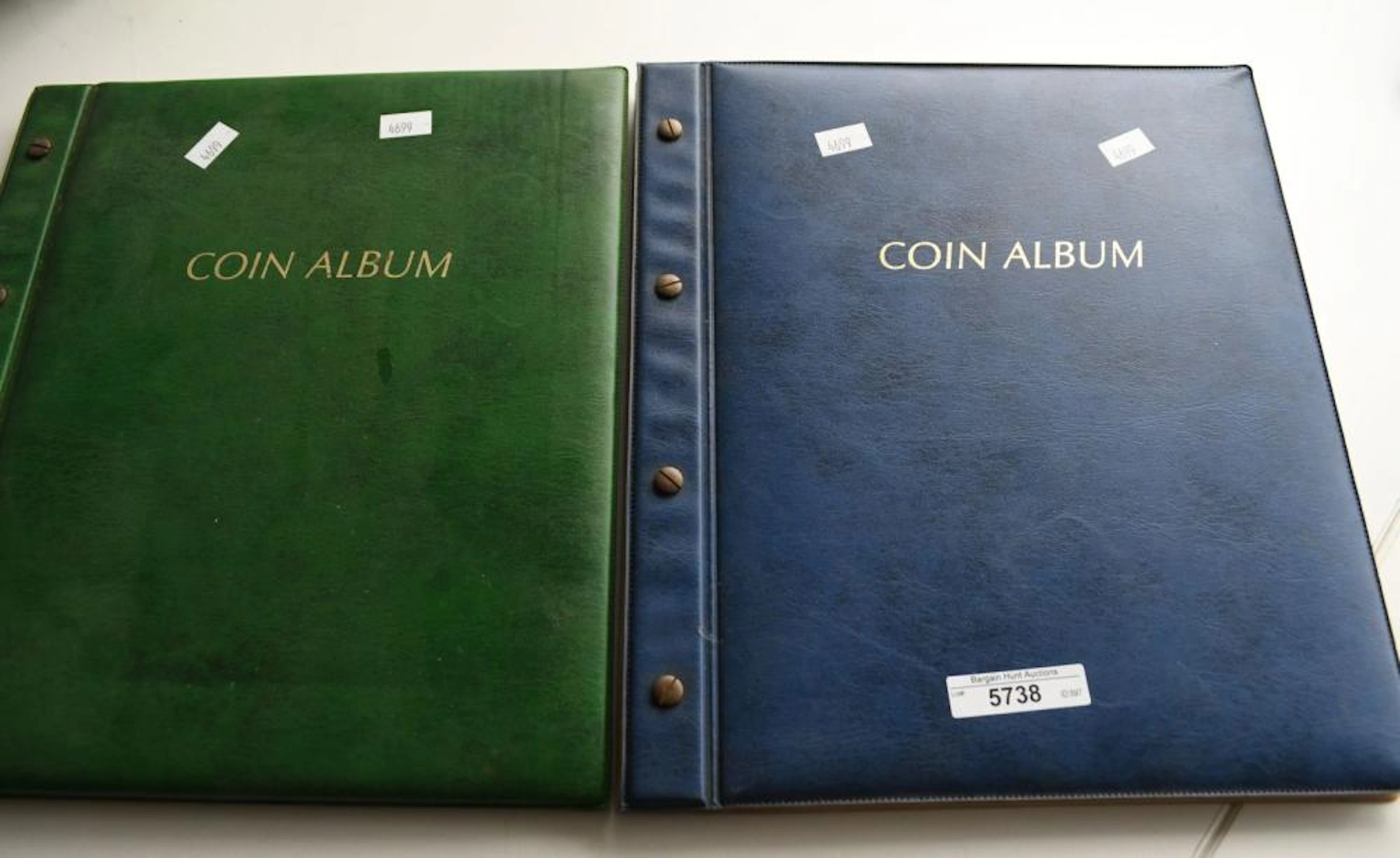 Two coin albums,