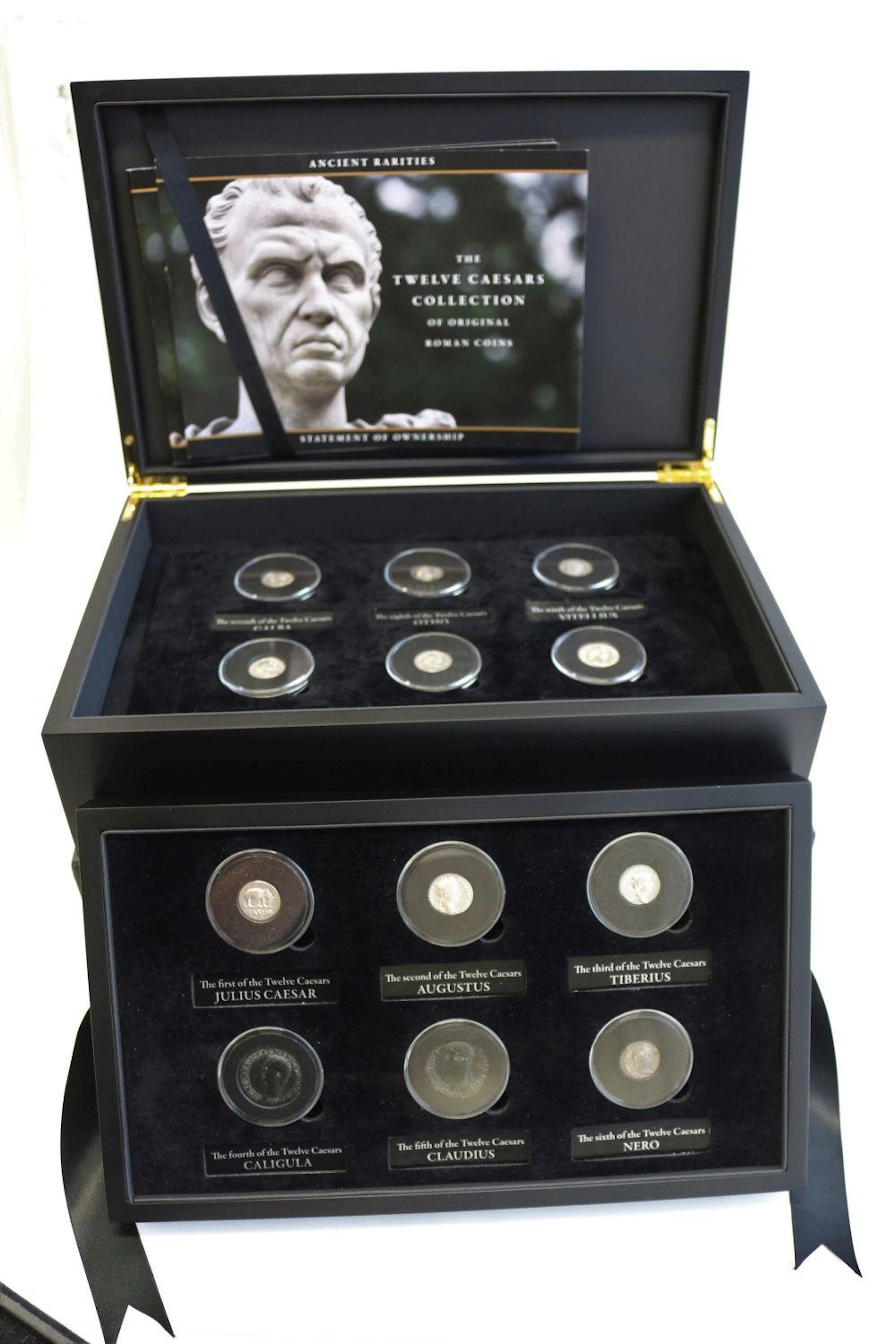 Set of twelve original Roman coins