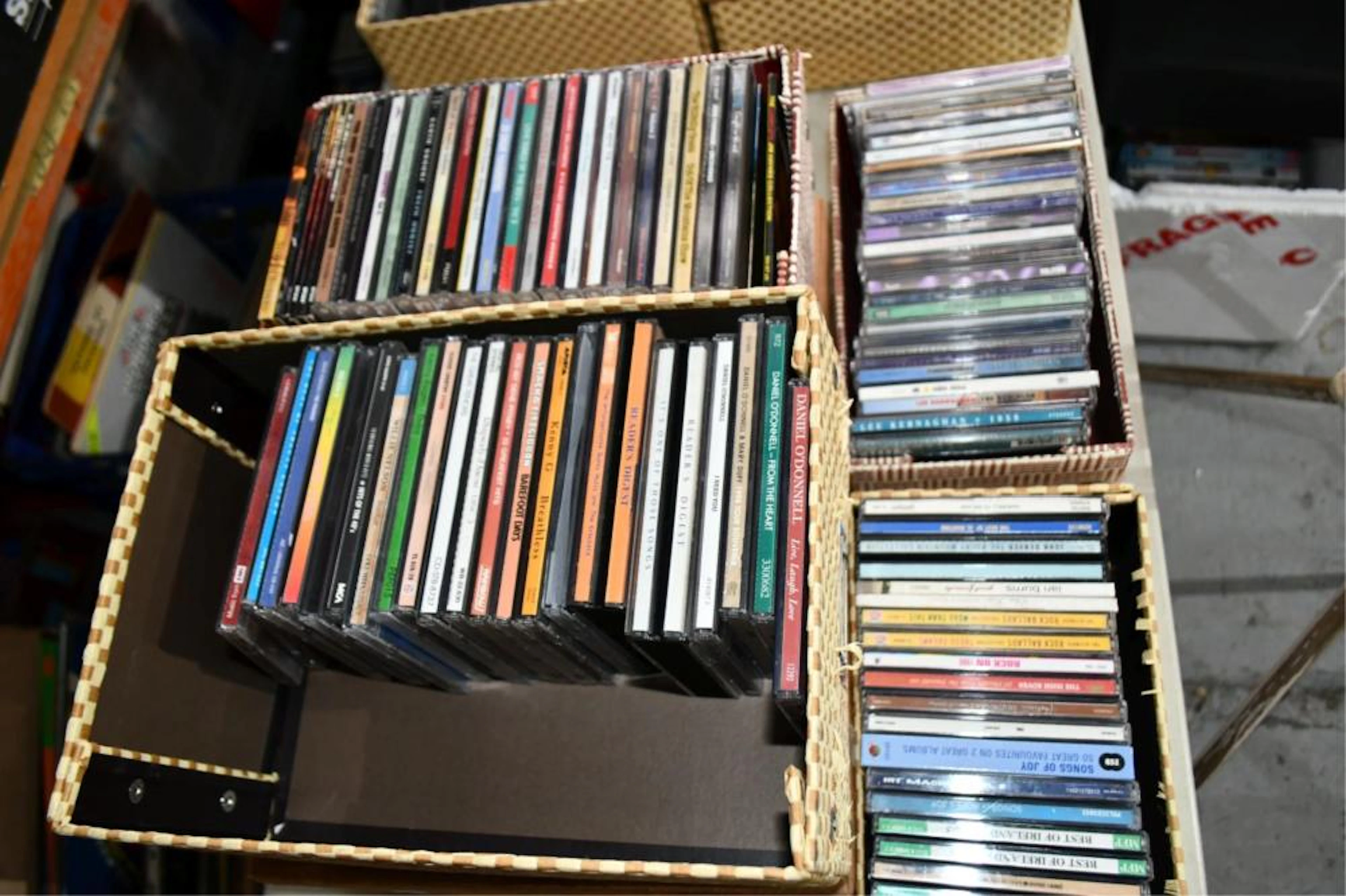 Six boxes of assorted CDs incl. Abba,