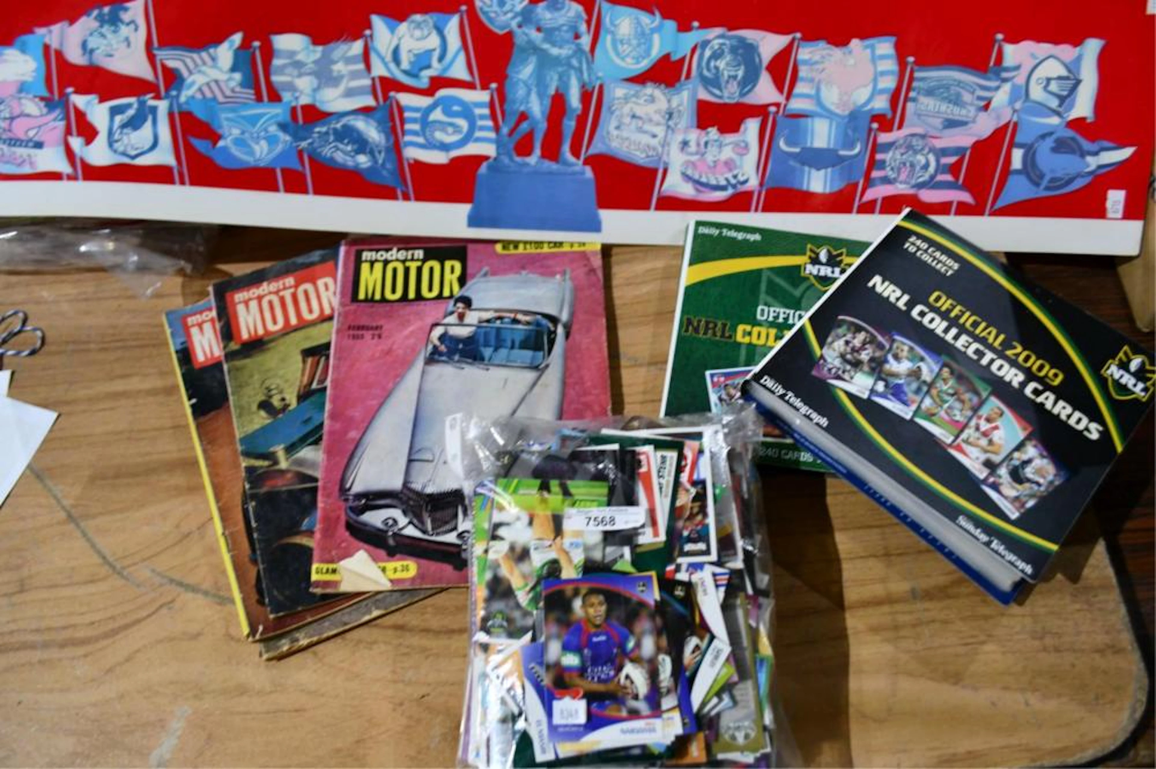 Four vintage Modern Motor magazines,
