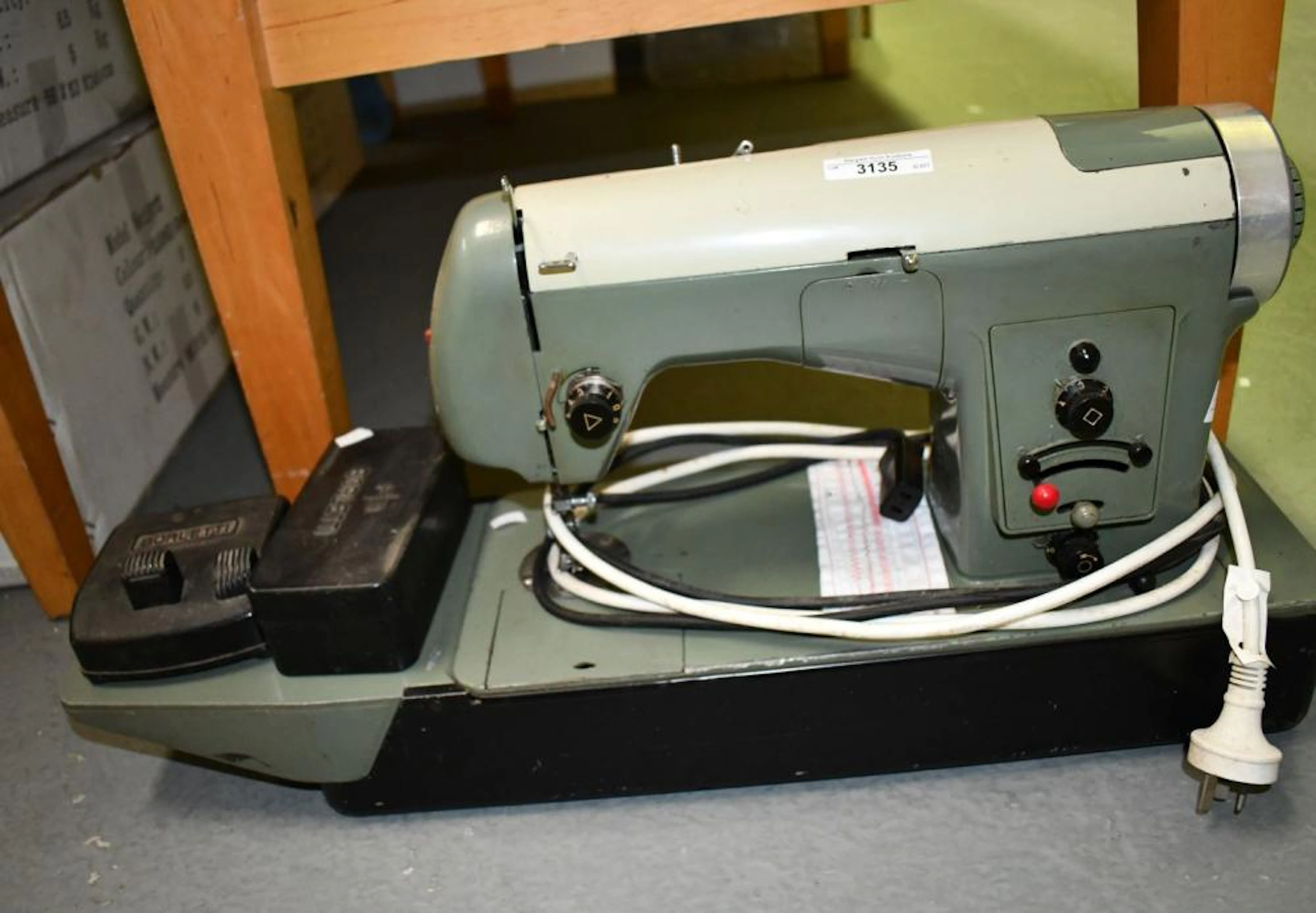 Vintage heavy duty Borletti sewing machine,