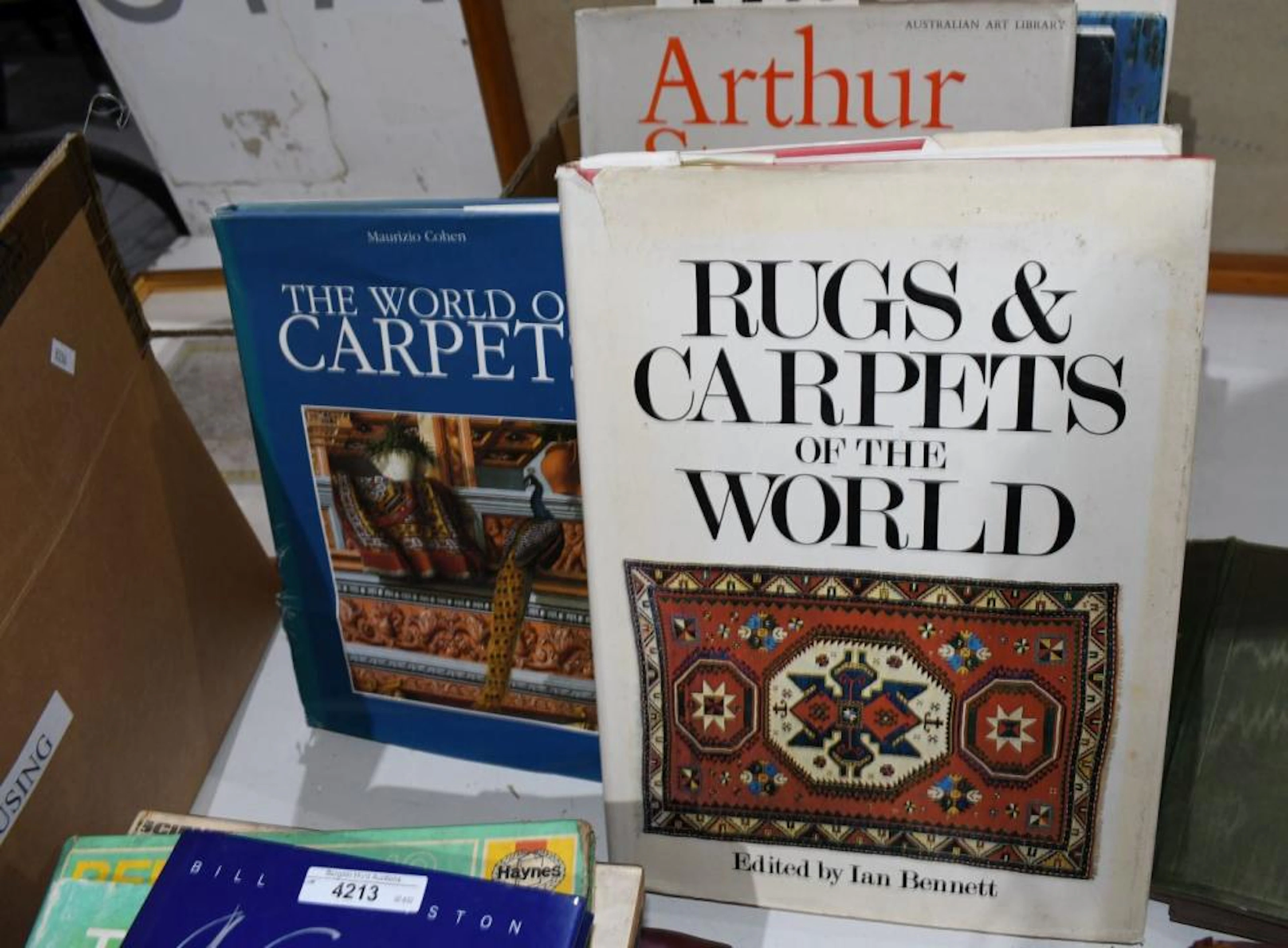 Box of assorted books to incl,