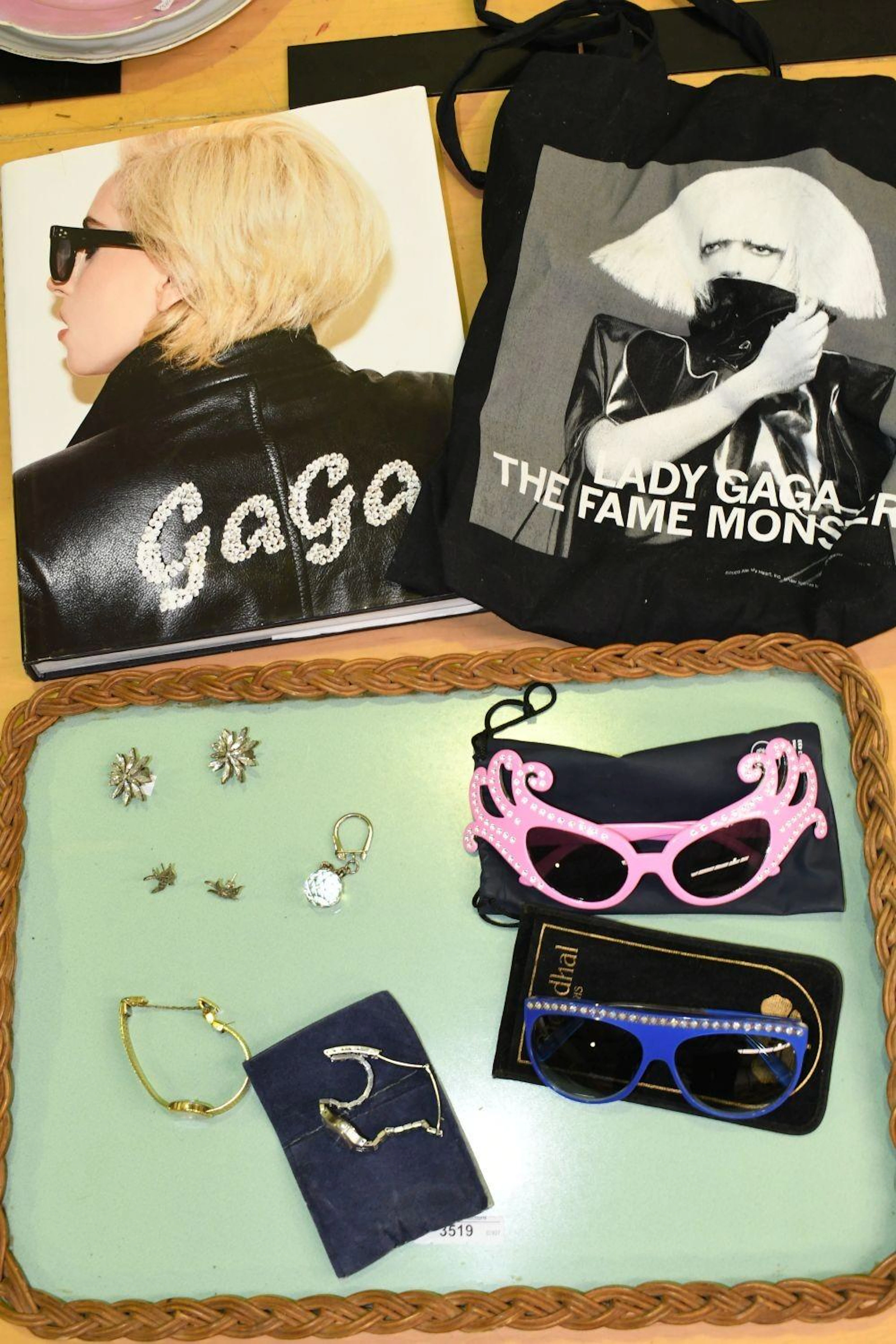 Mixed collection including book 'Lady Gaga' by Terry Richardson