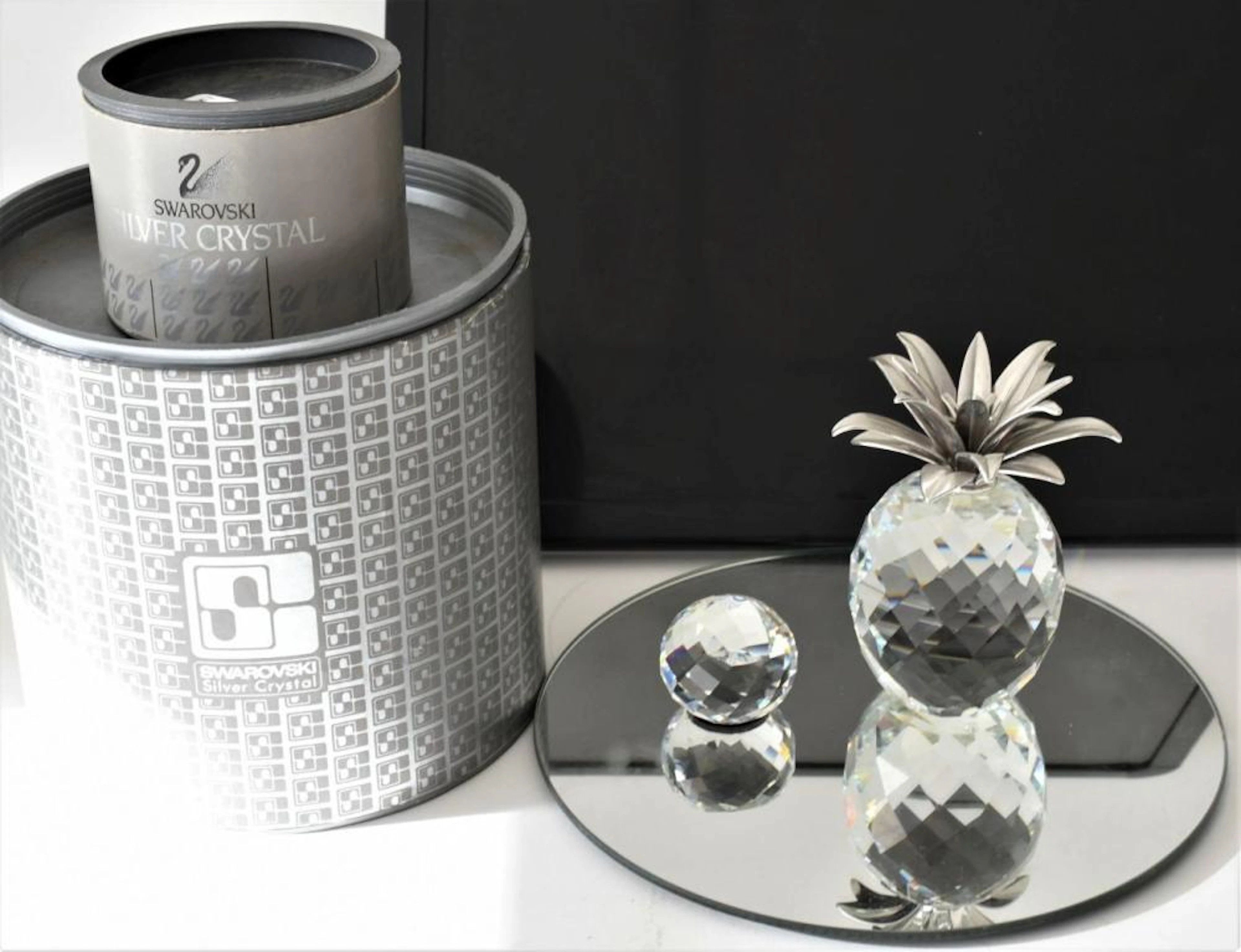 2 Swarovski crystal ornaments