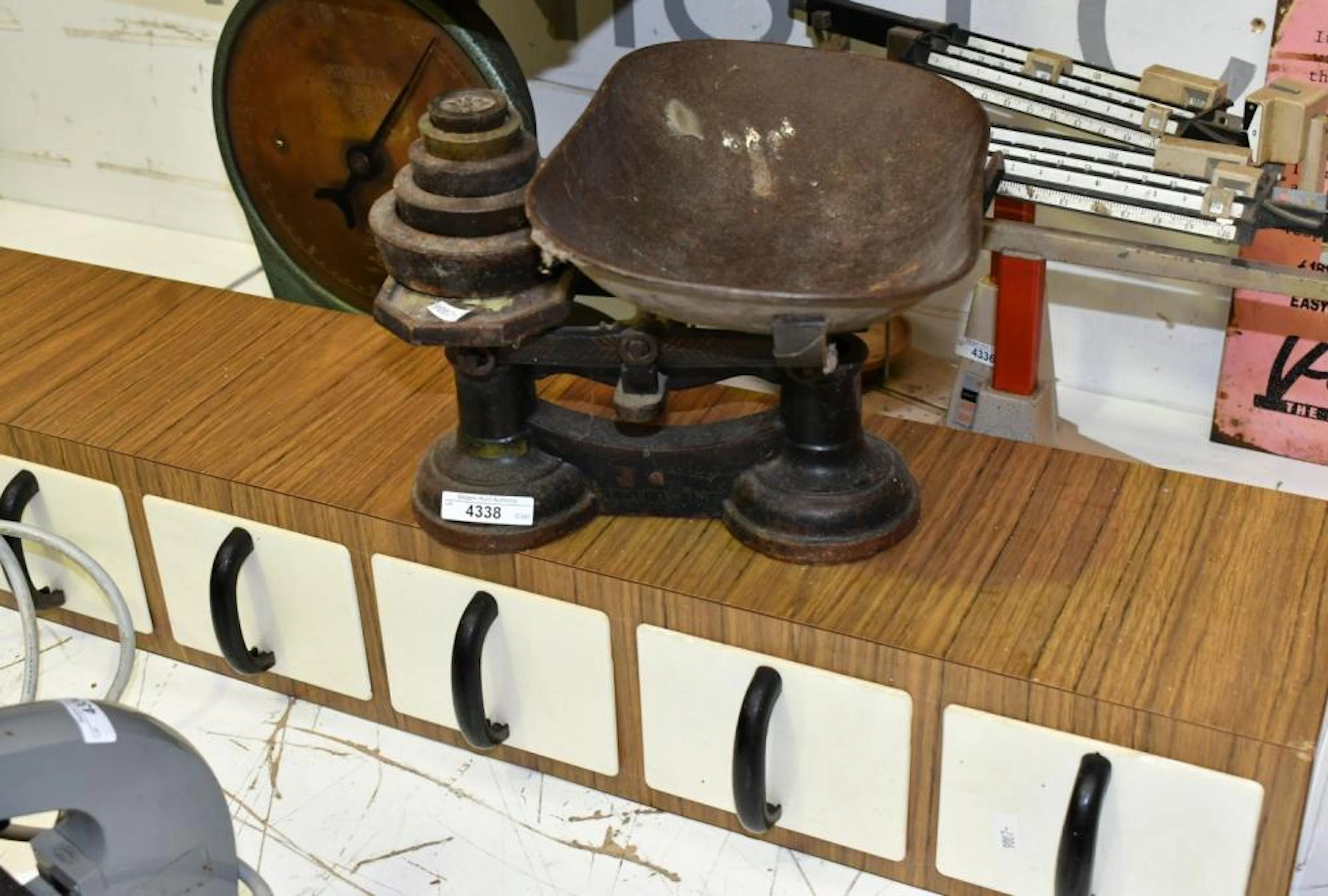 Set of antique cast iron scales by L.Garland & Co