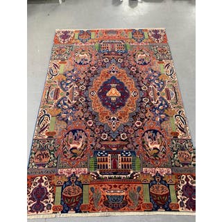 Fine treasure design, Persian Kashmar, Handmade, pure wool. 300cm x 200cm.