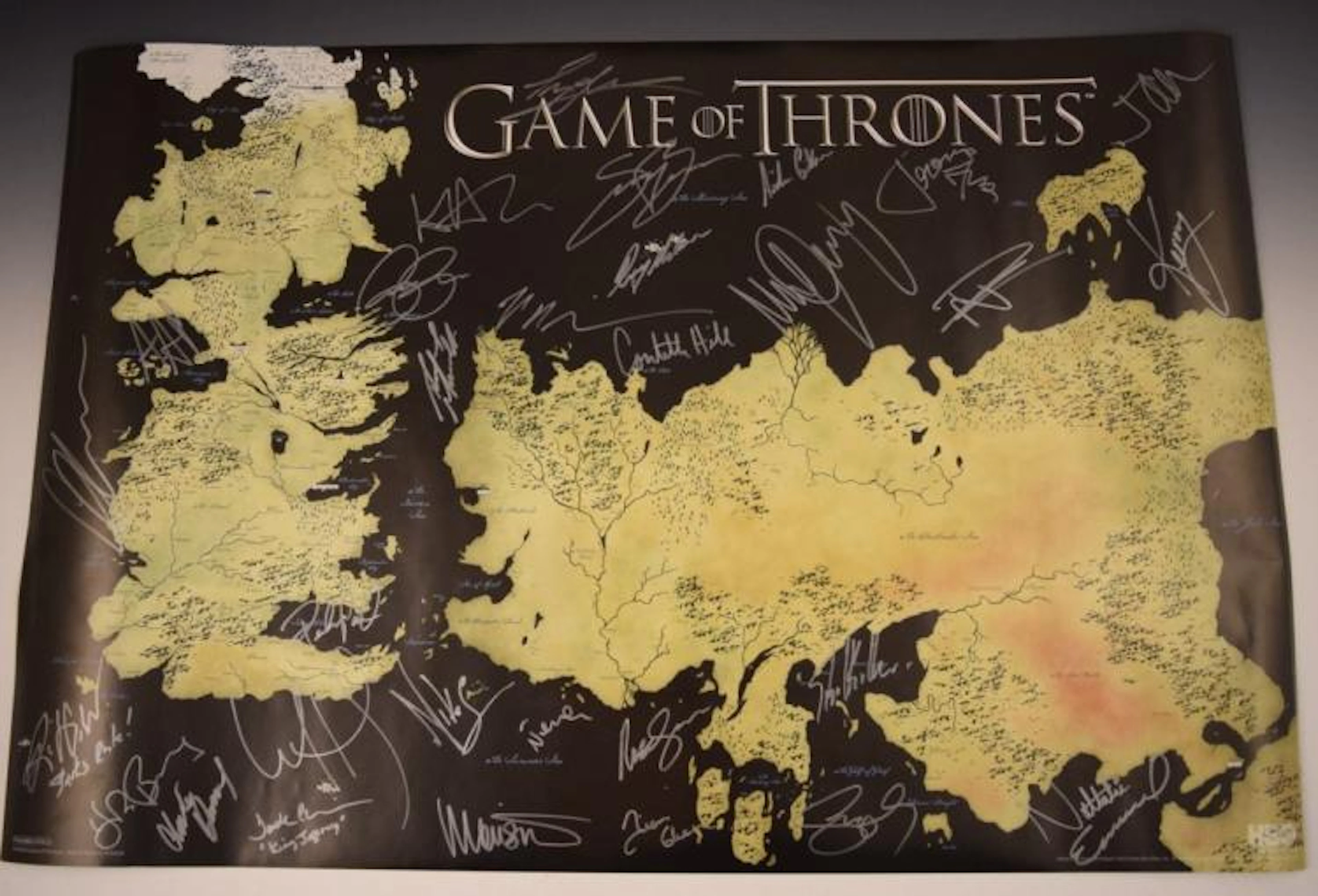 Game Of Thrones Cast Signed Movie Poster