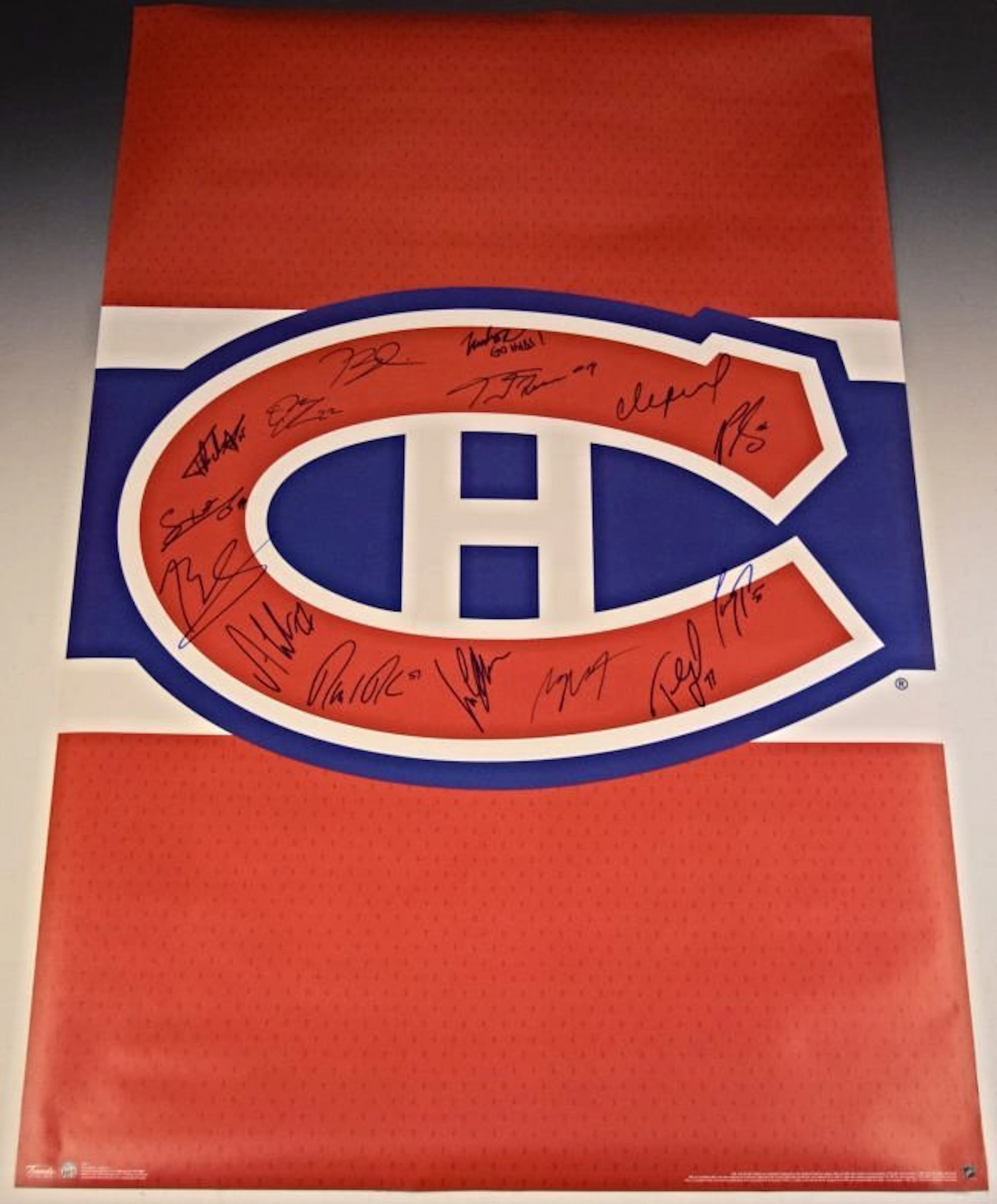 Montreal Canadians Team Signed Poster