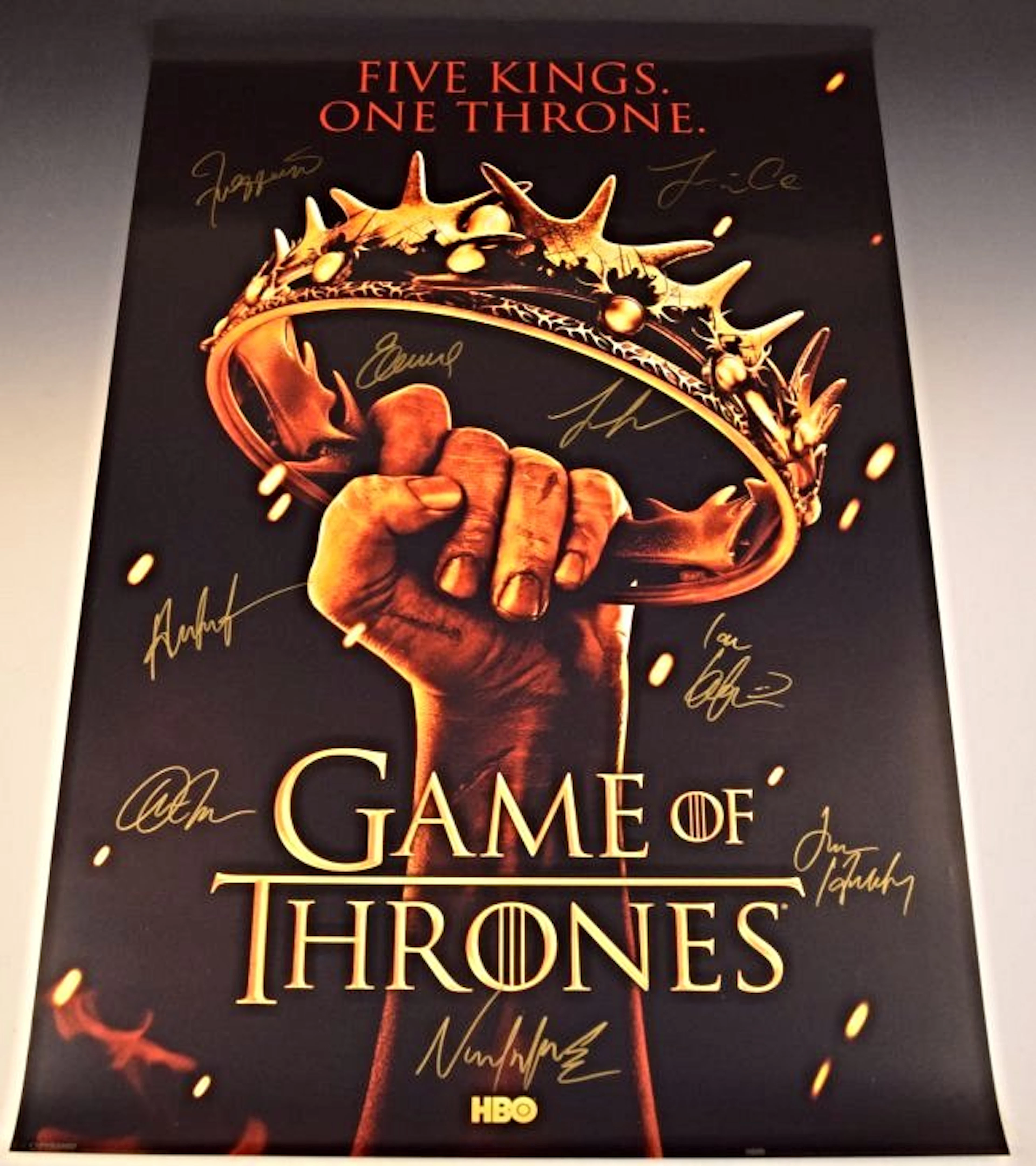 Game Of Thrones Cast Signed Poster