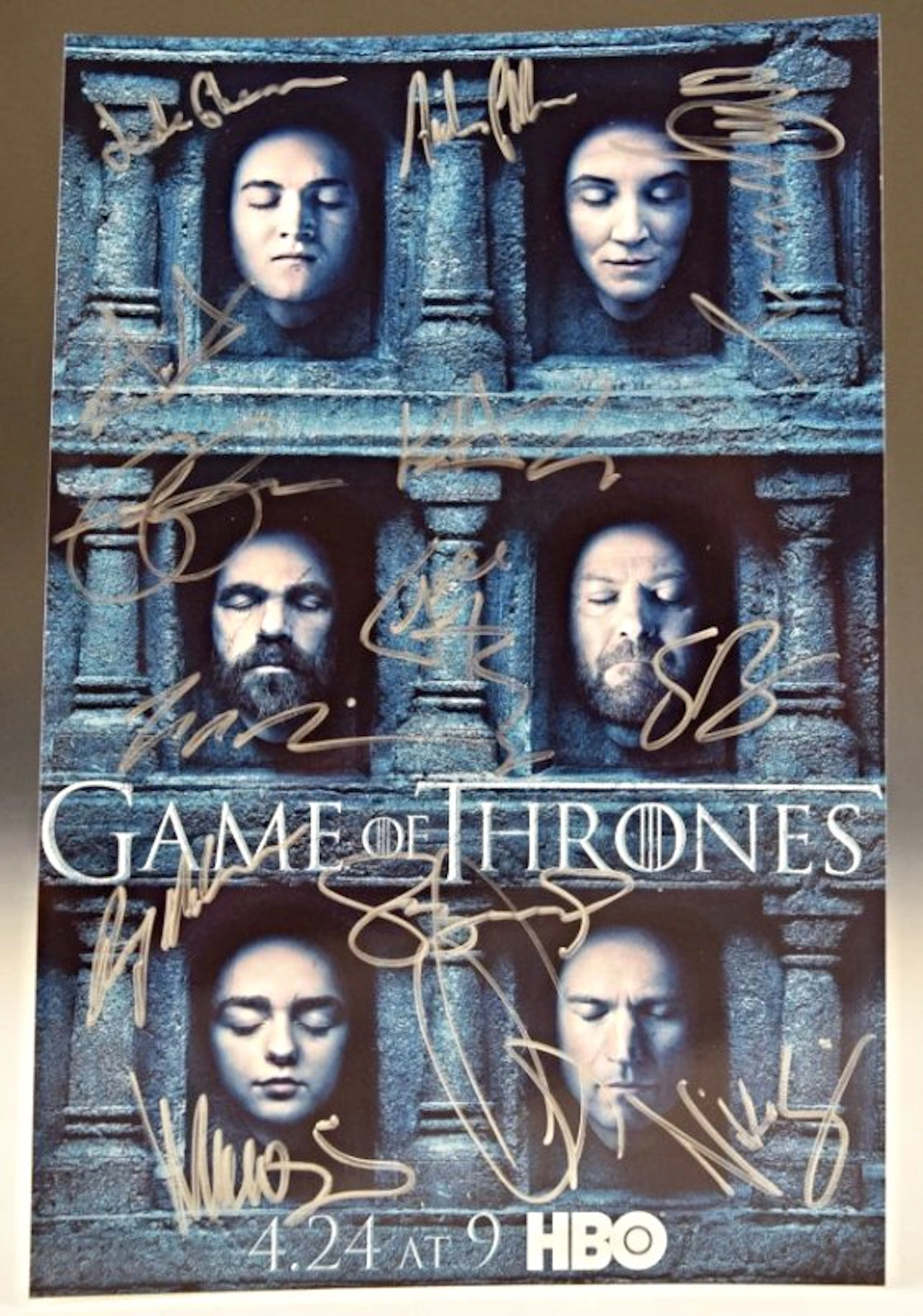 Game Of Thrones Cast Signed Photo
