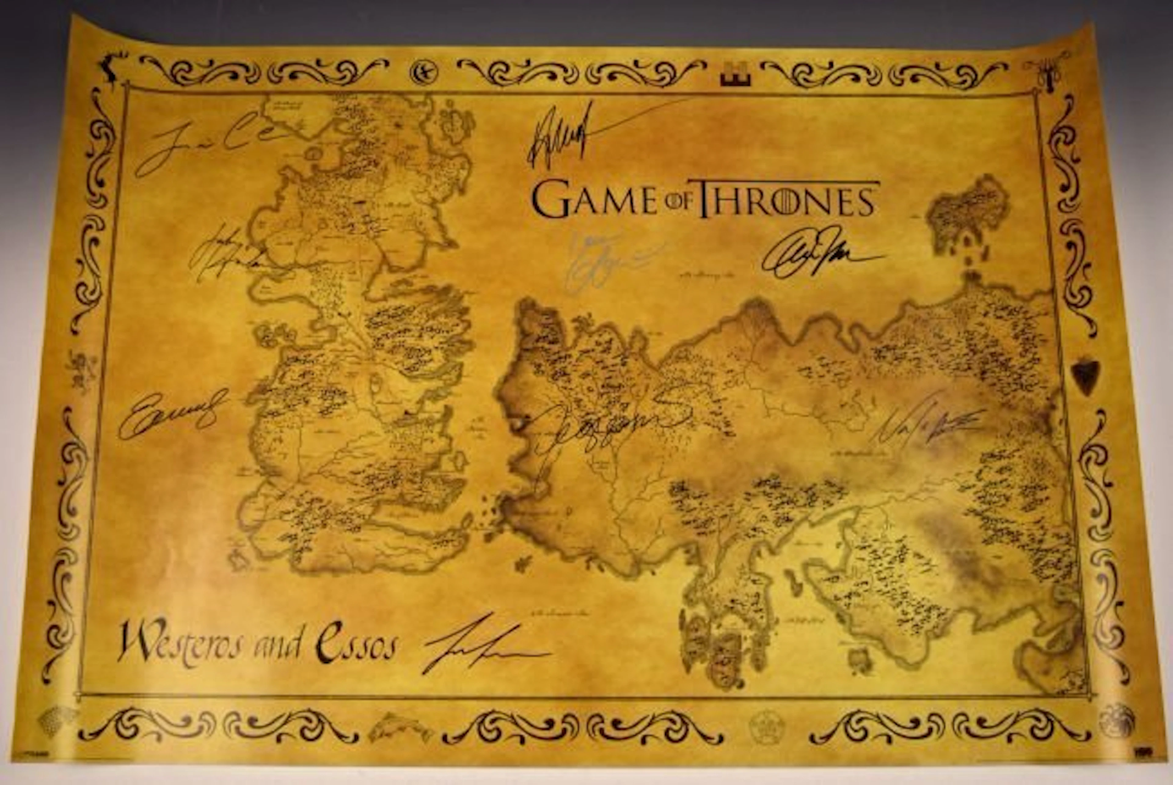Game Of Thrones Cast Signed Movie Poster