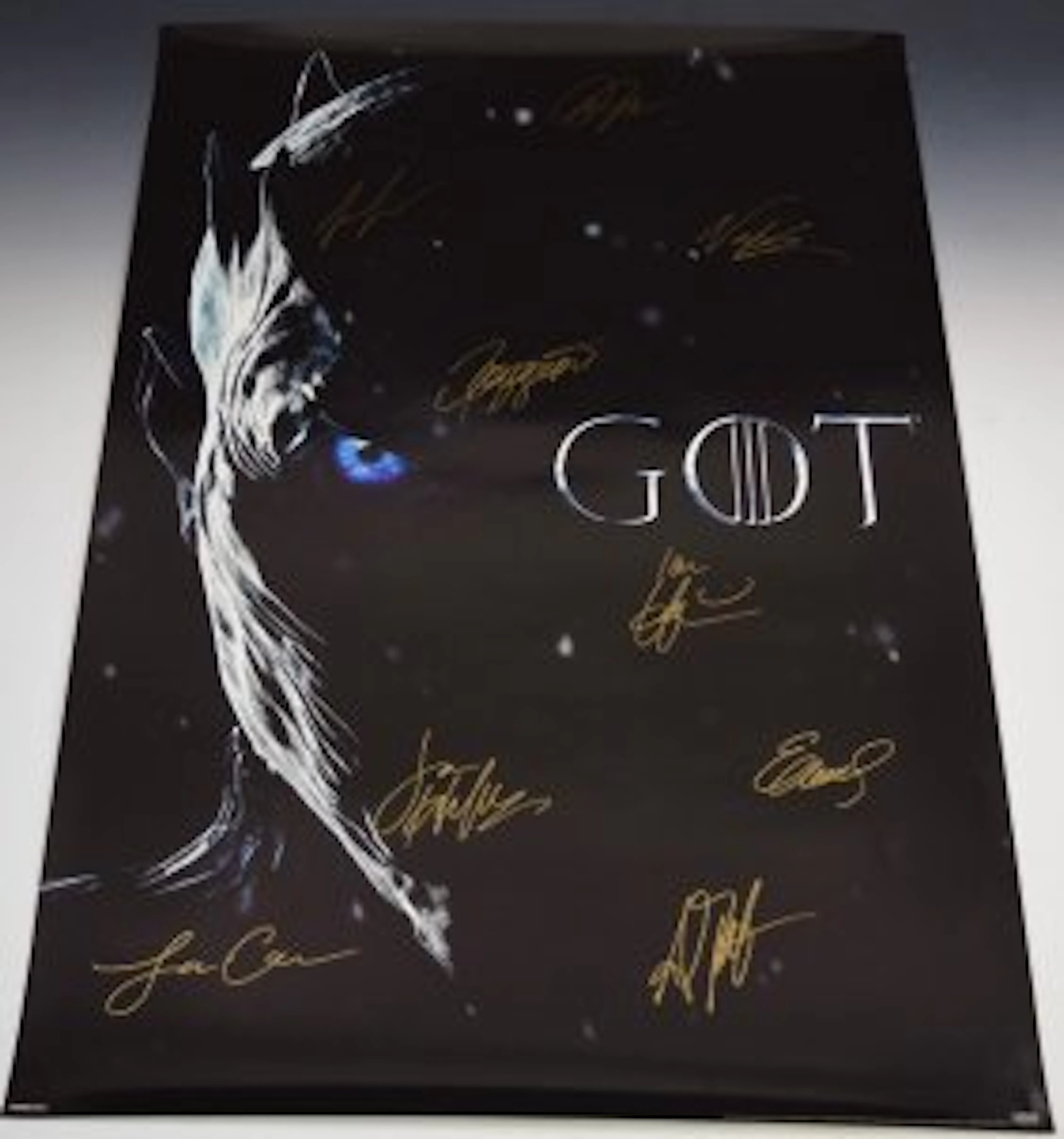 Game Of Thrones Cast Signed Poster