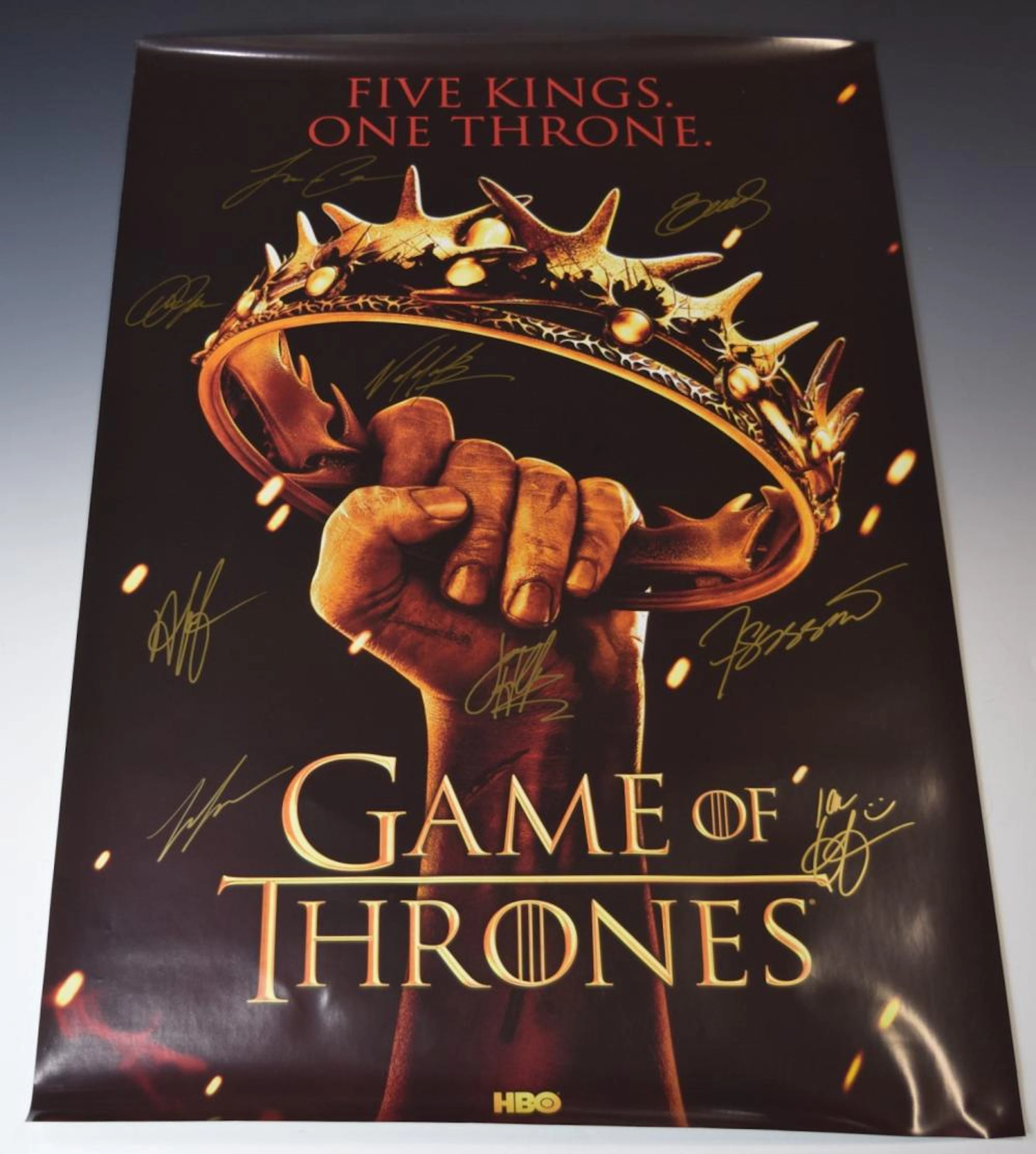 Game Of Thrones Cast Signed Movie Poster