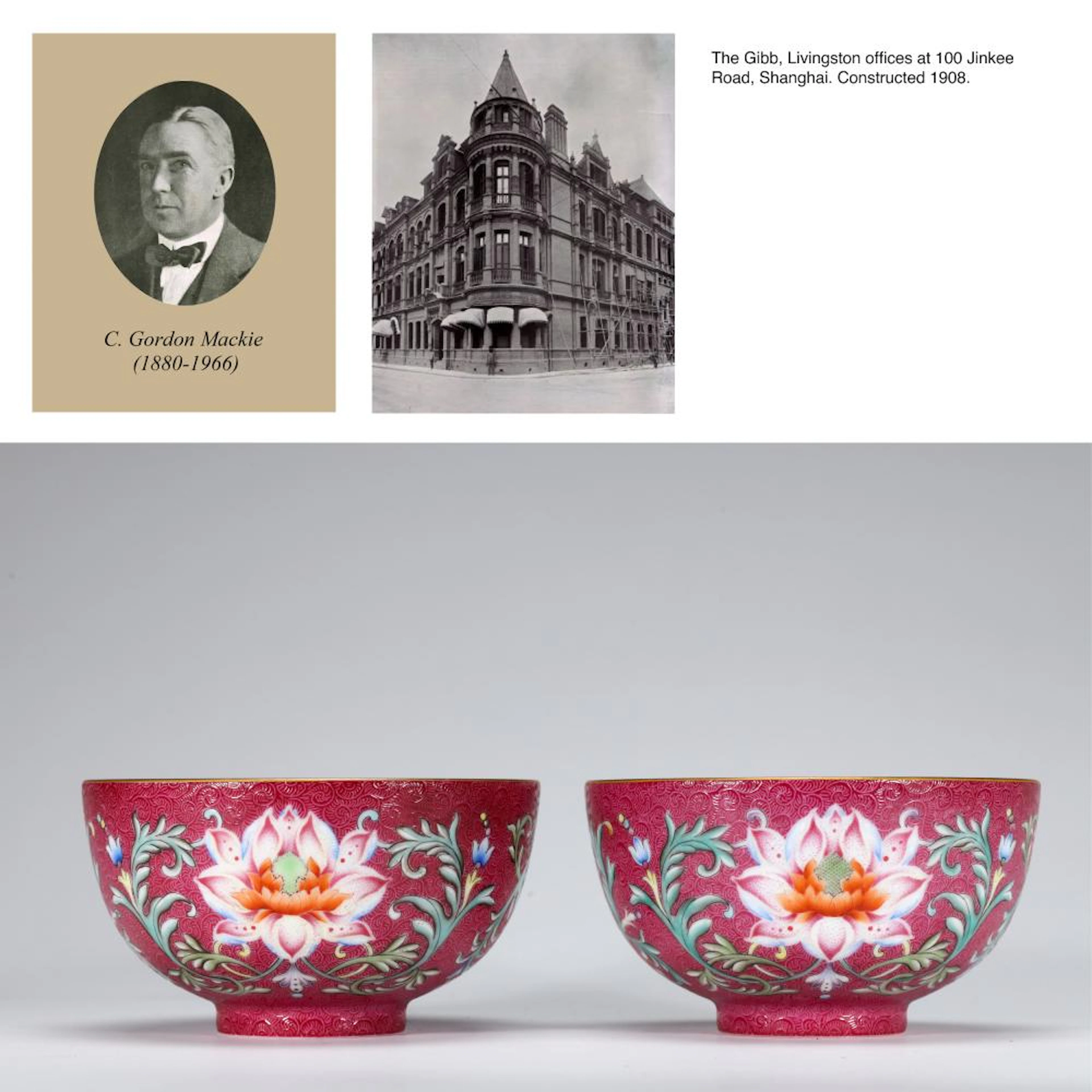 A PAIR OF FALANGCAI FLOWER BOWLS