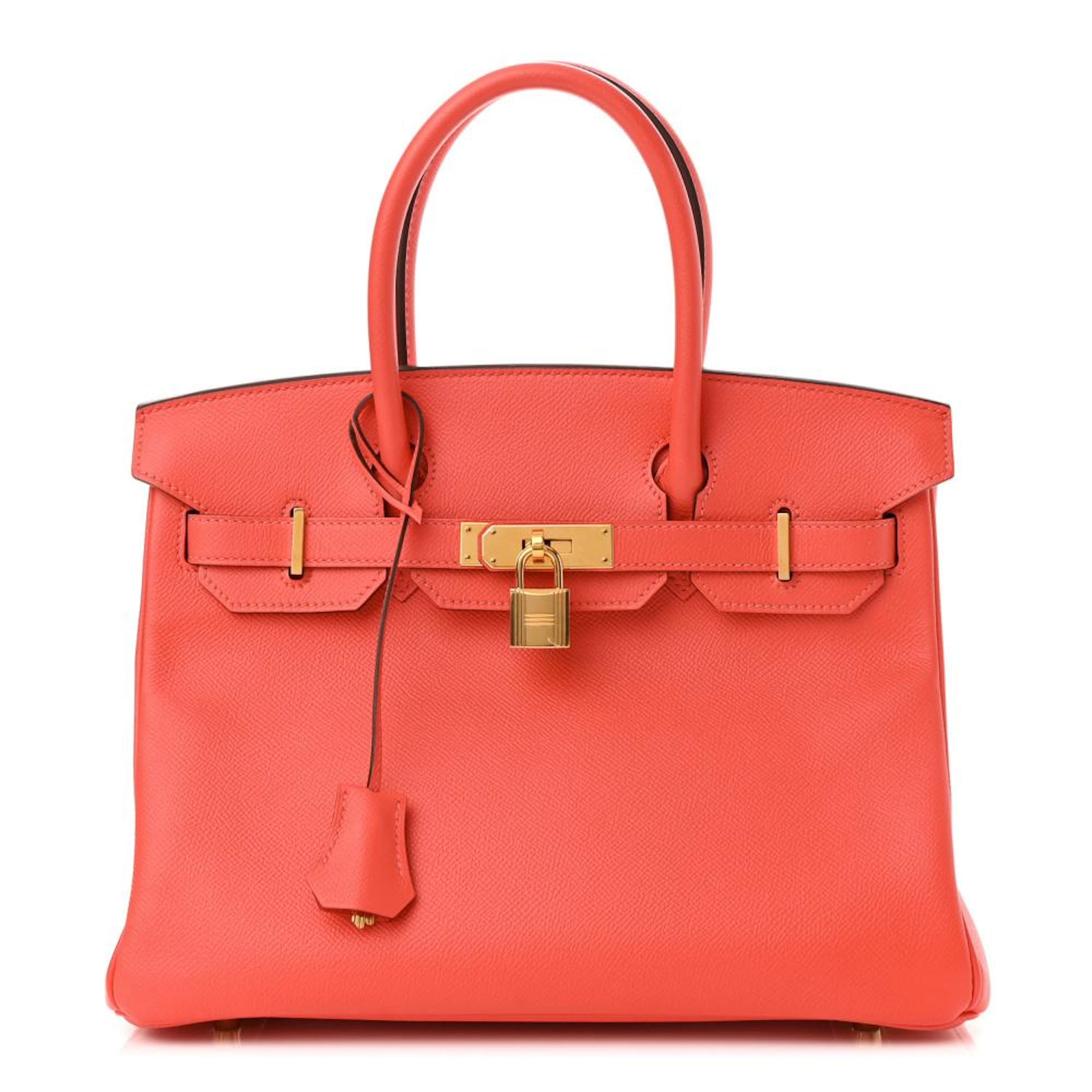 A HERMES BIRKIN 30cm BAG WITH GOLD HARDWARE, ROSE JAIPUR COLOR CODE T5