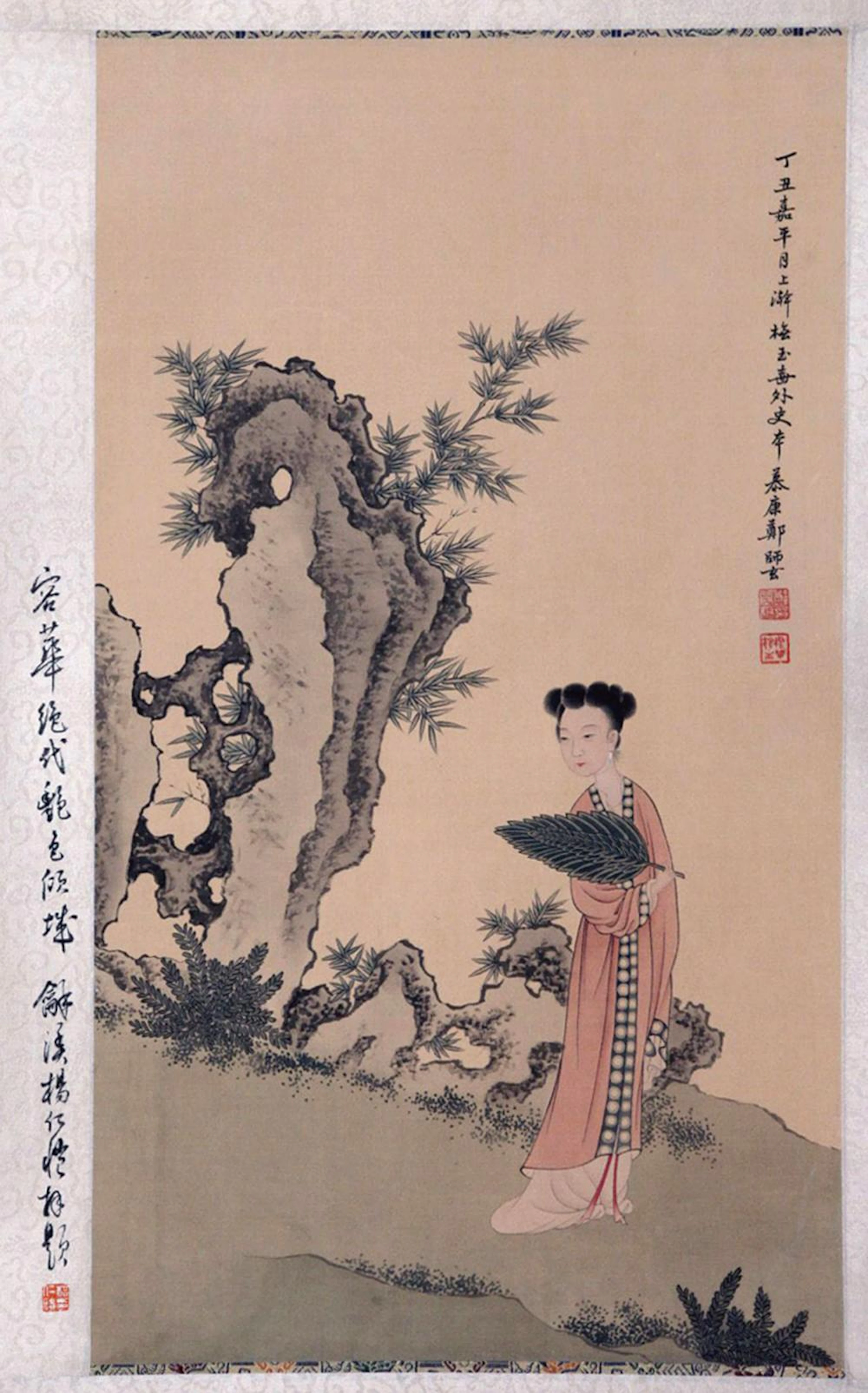 ZHENG MUKANG, ATTRIBUTED TO, FEMALE SERVANT WITH FA