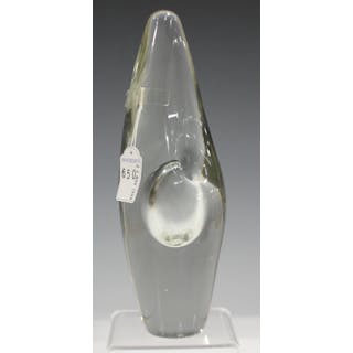 A Timo Sarpaneva Orkidea (Orchid) glass vase for Iittala, designed