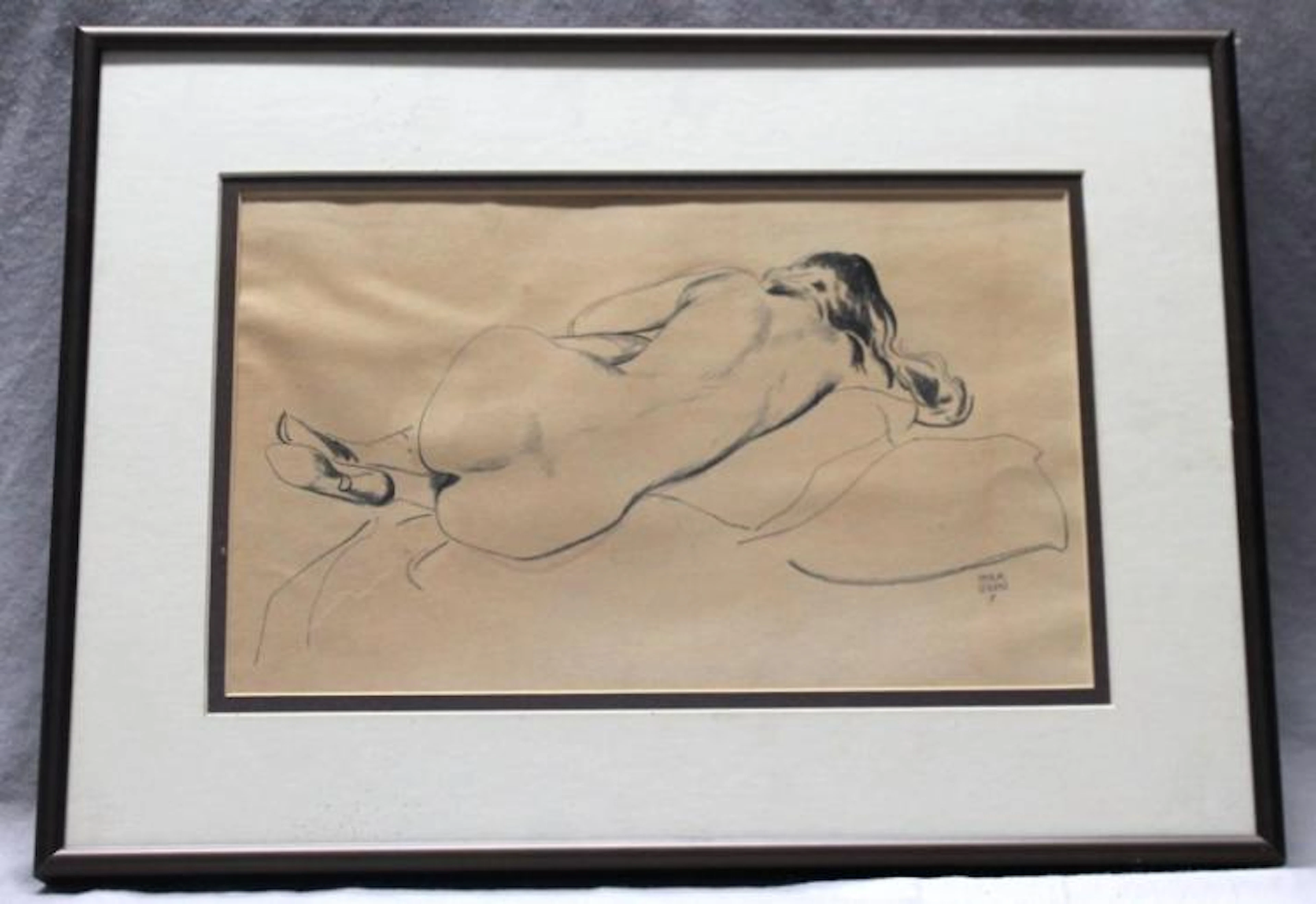 ORIGINAL R. JOHN HOLMGREN RECLINING NUDE
