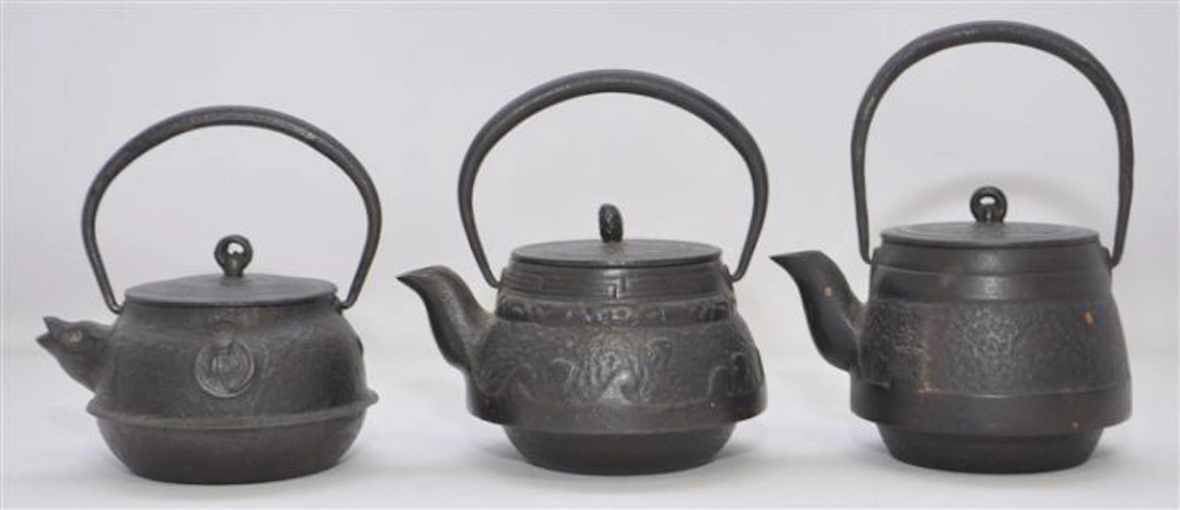 3 JAPANESE ANTIQUE IRON TETSUBIN