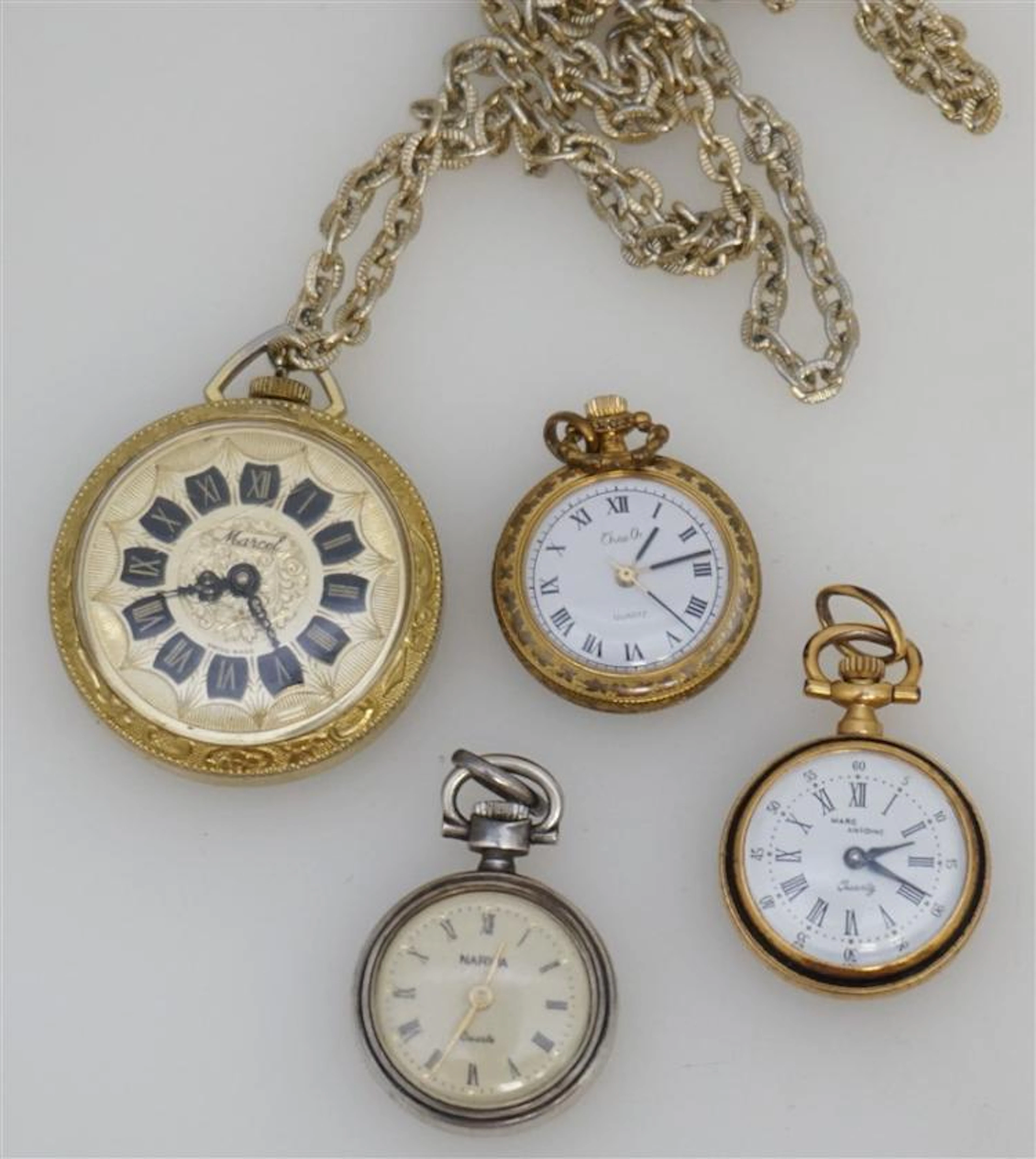 4 LADIES PENDANT / POCKETWATCHES