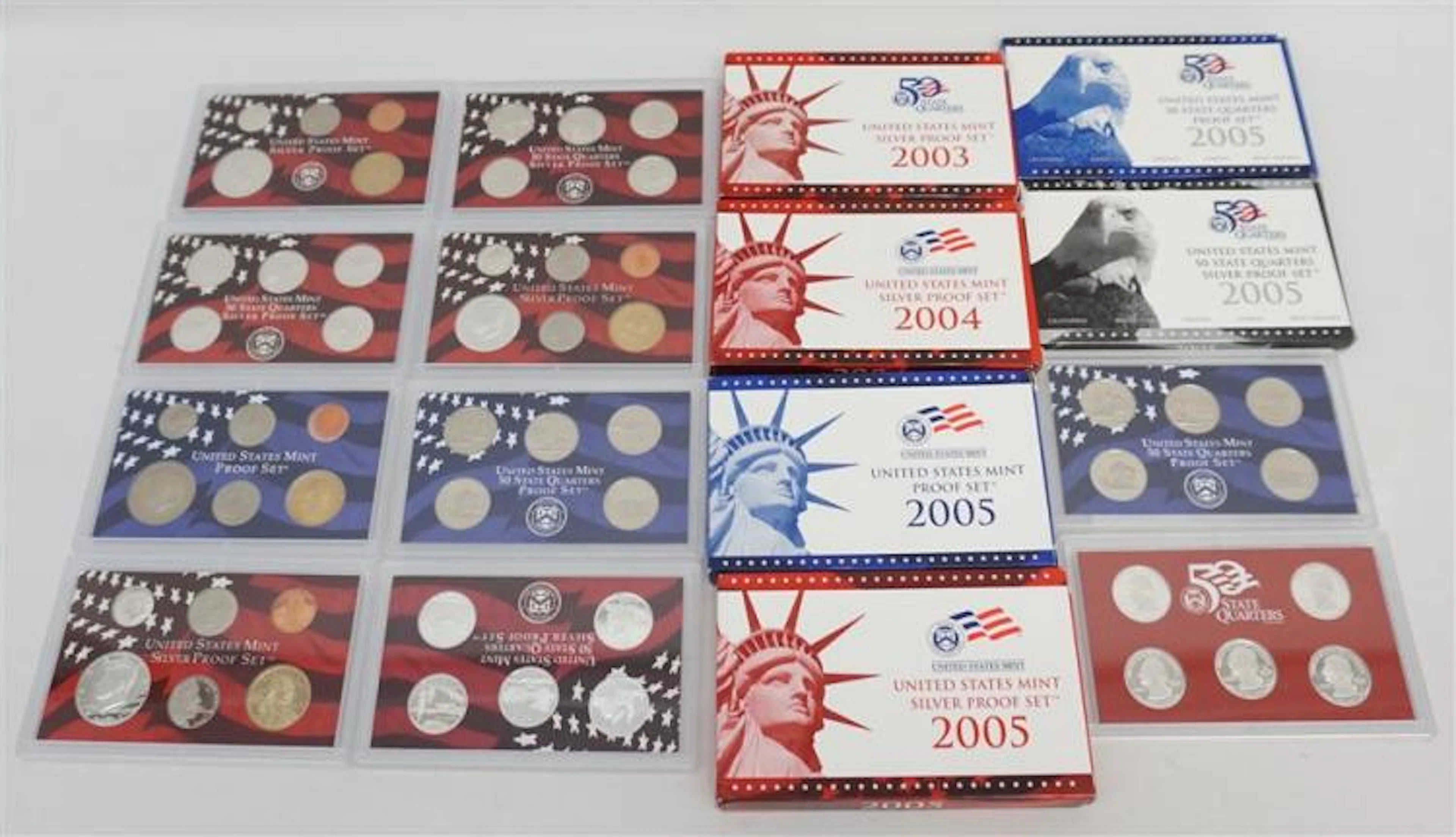 US MINT 2003 2004 2005 PROOF SETS
