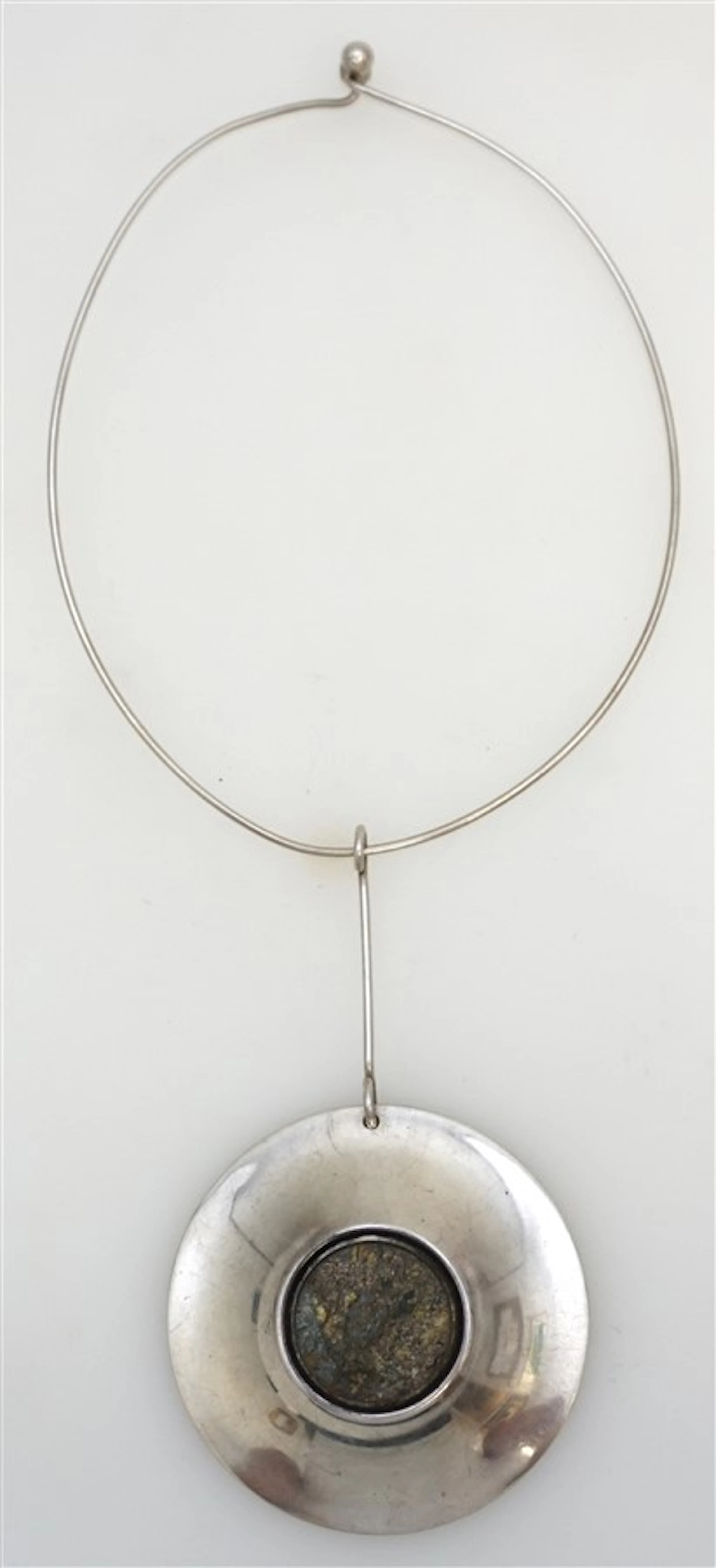 OWE JOHANSSON FINLAND MODERNIST STERLING SILVER RARE NECKLACE