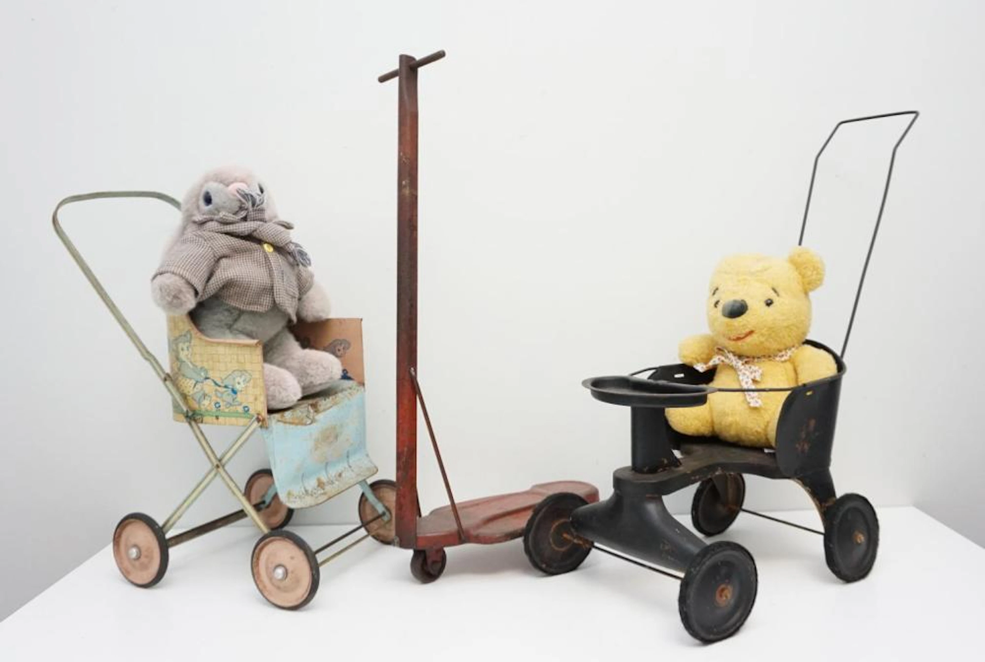 5 PC SCOOTER / TOY-DOLL BIKES + POOH