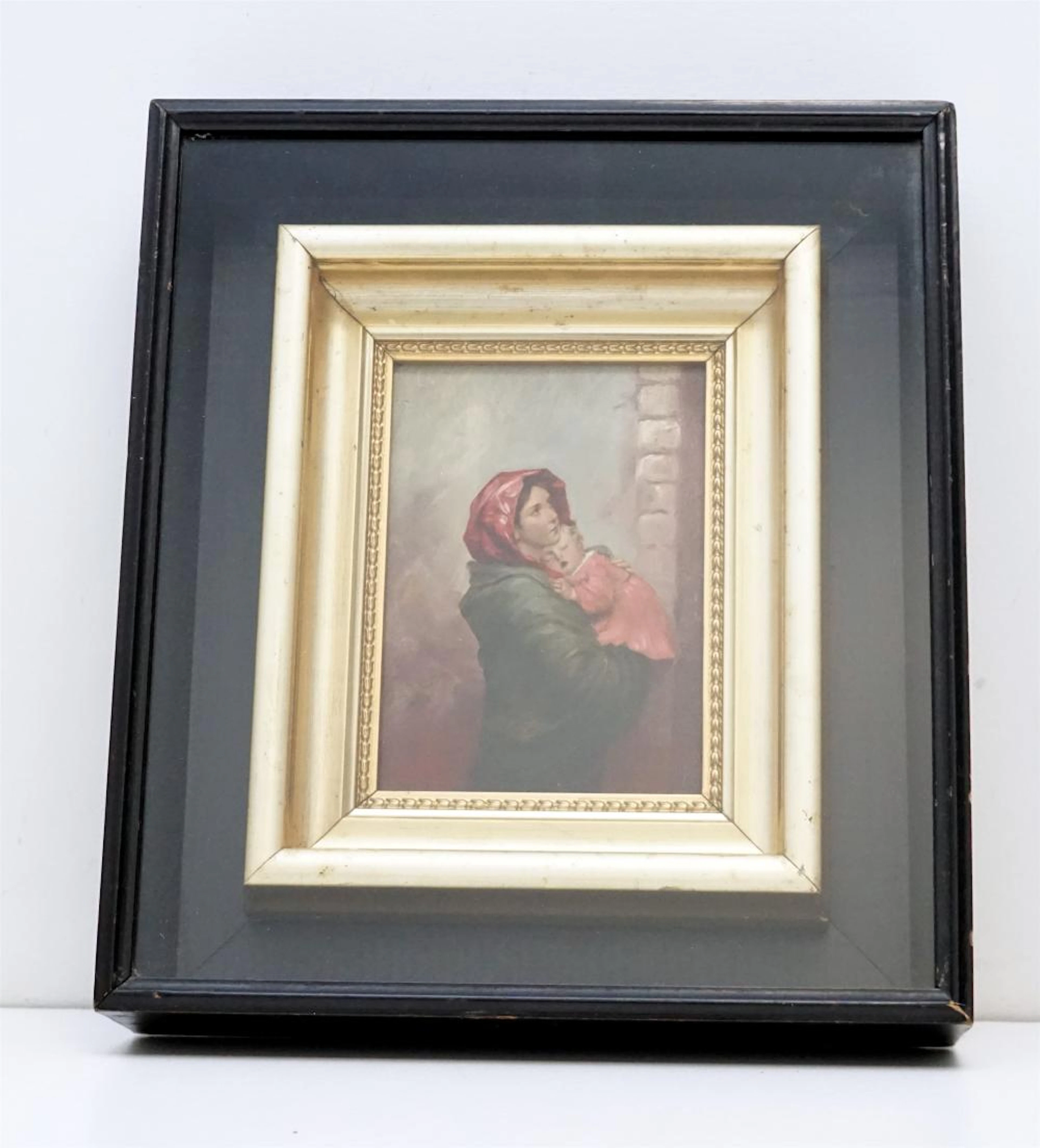 "MADONNINA" OLEOGRAPH ORNATE FRAME