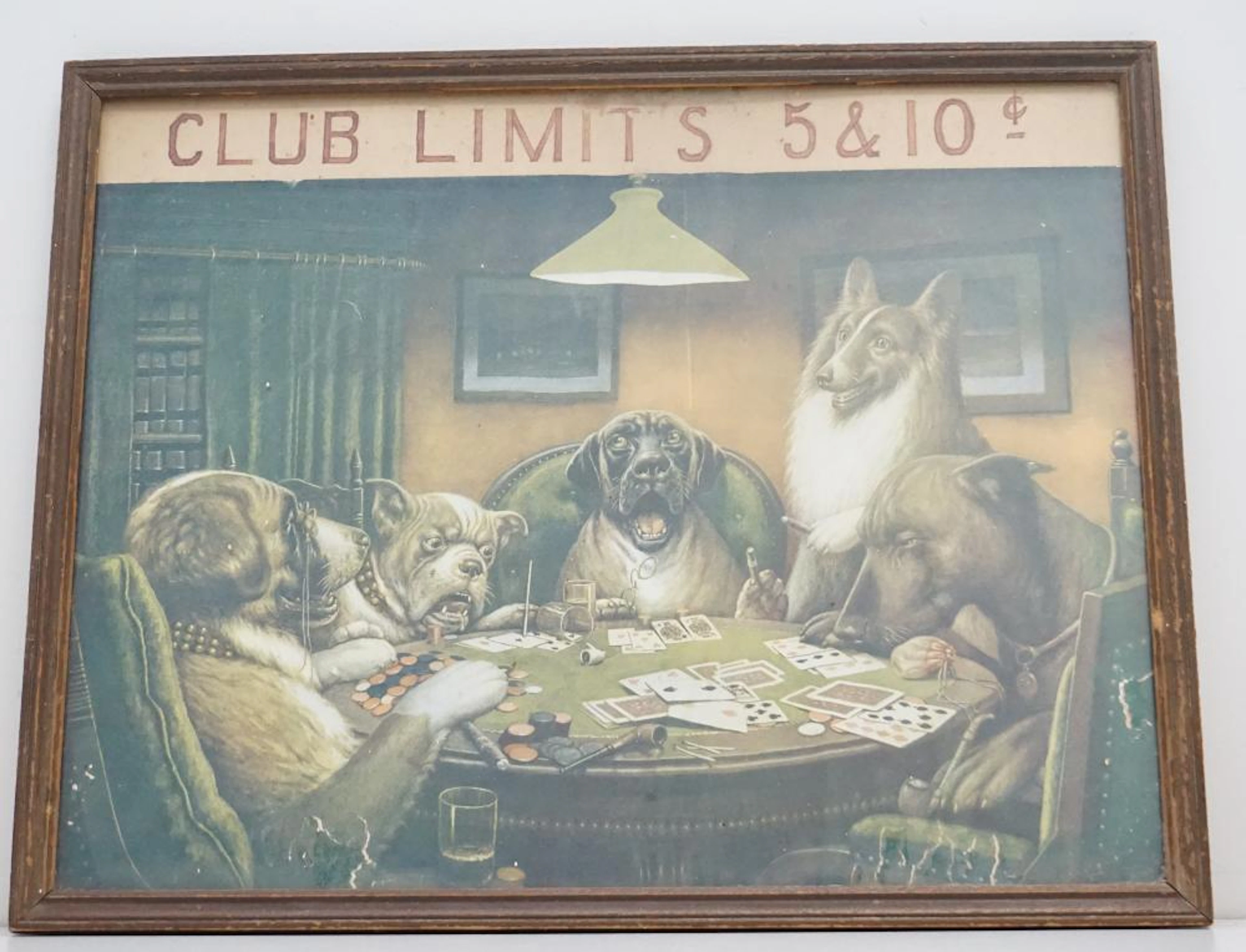 WATERLOO DOG POKER 1920S