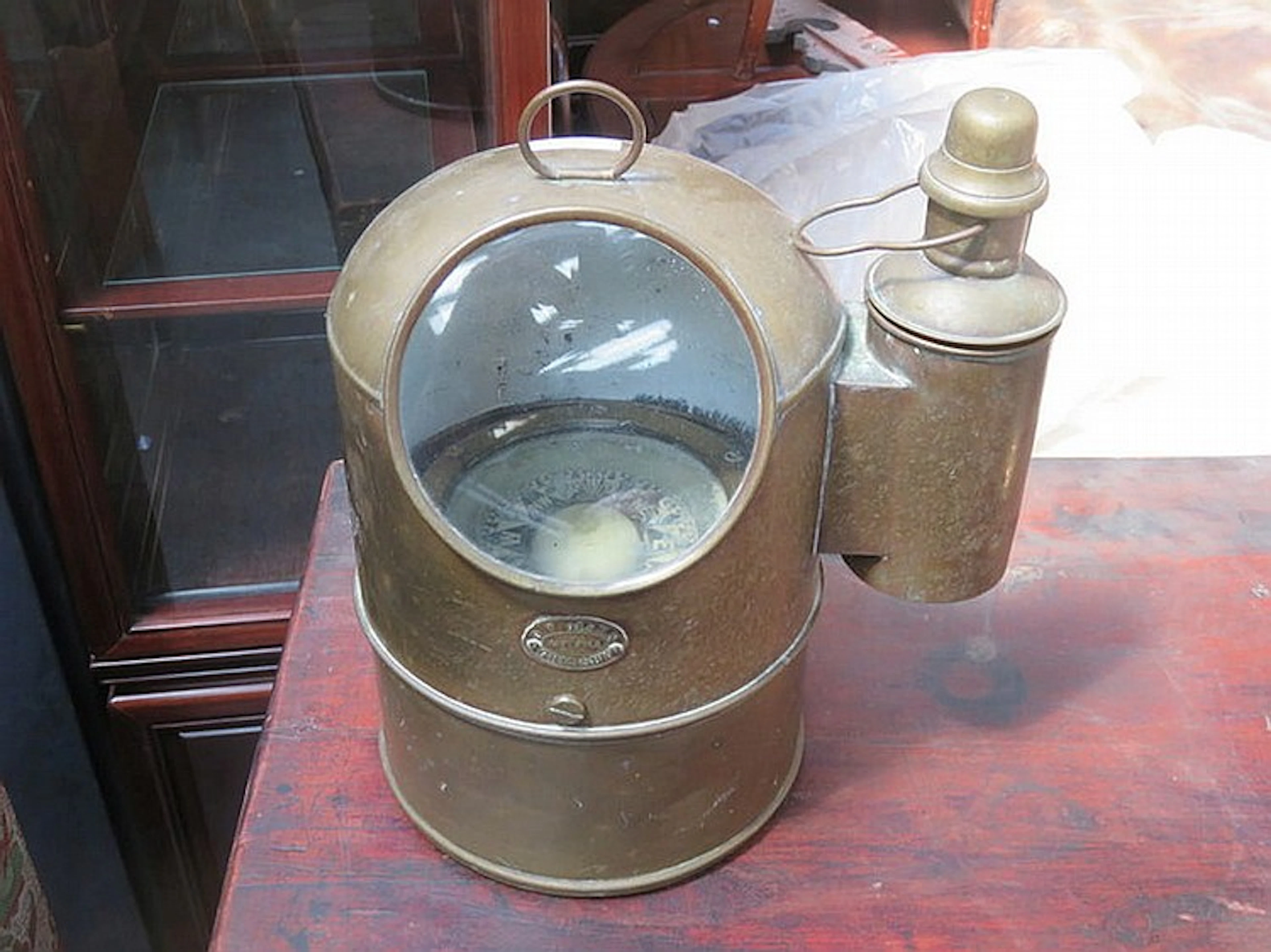 VINTAGE BRASS BINNACLE