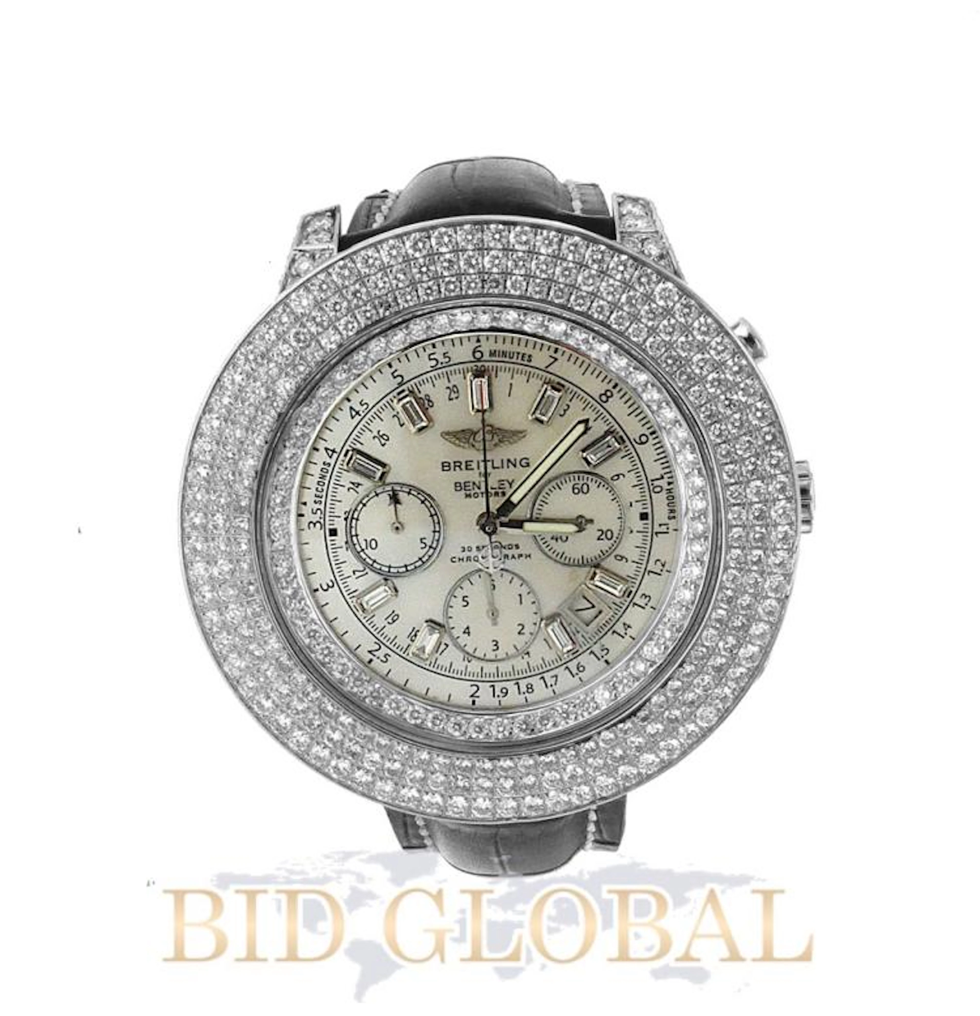 Custom Diamond Special Edition Breitling For Bentley . Appraised Value: $13,000