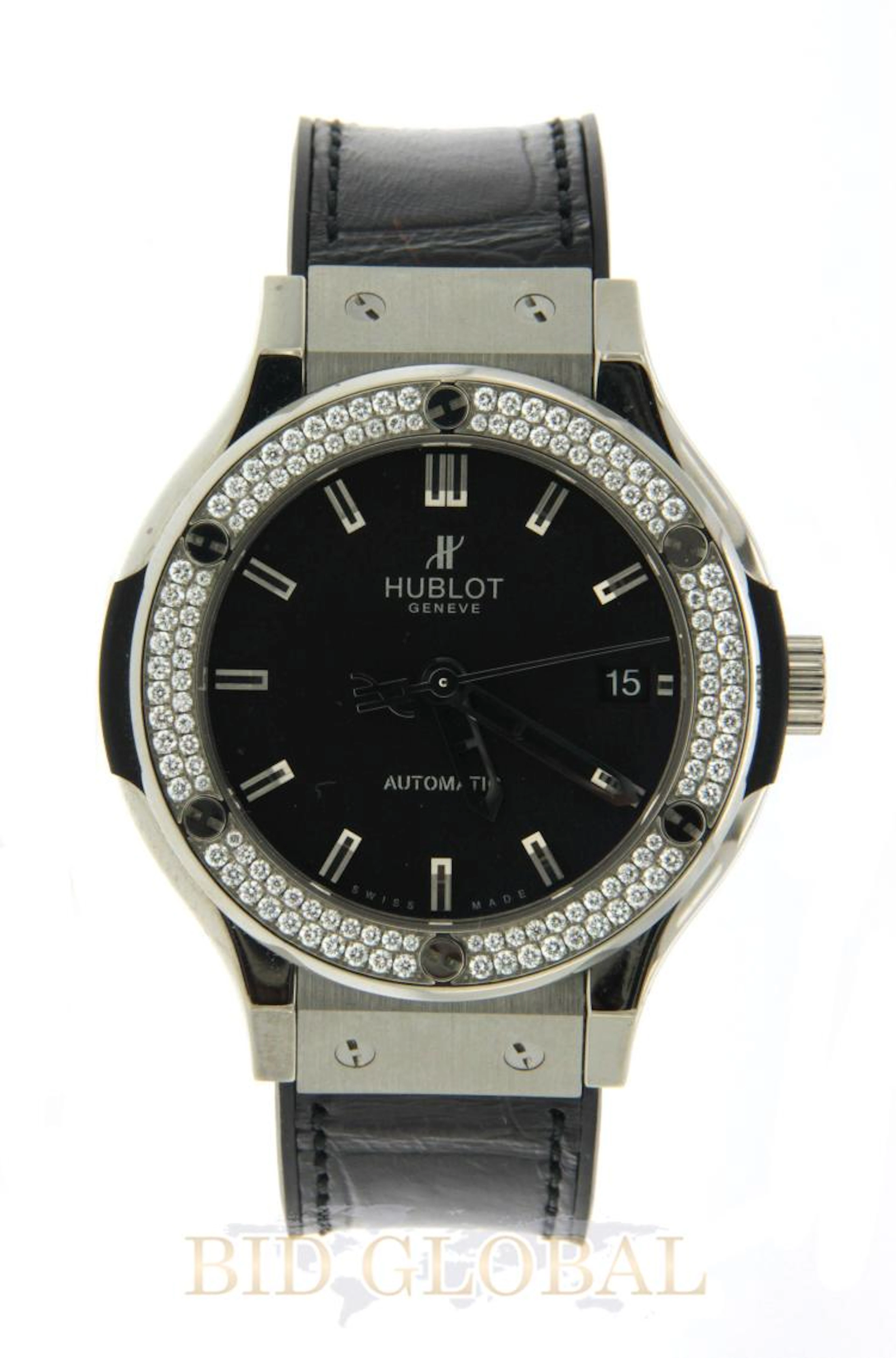 Titanium 1.00ct 38mm Hublot Classic Fusion with Diamond Bezel. Appraisal Value: $14600
