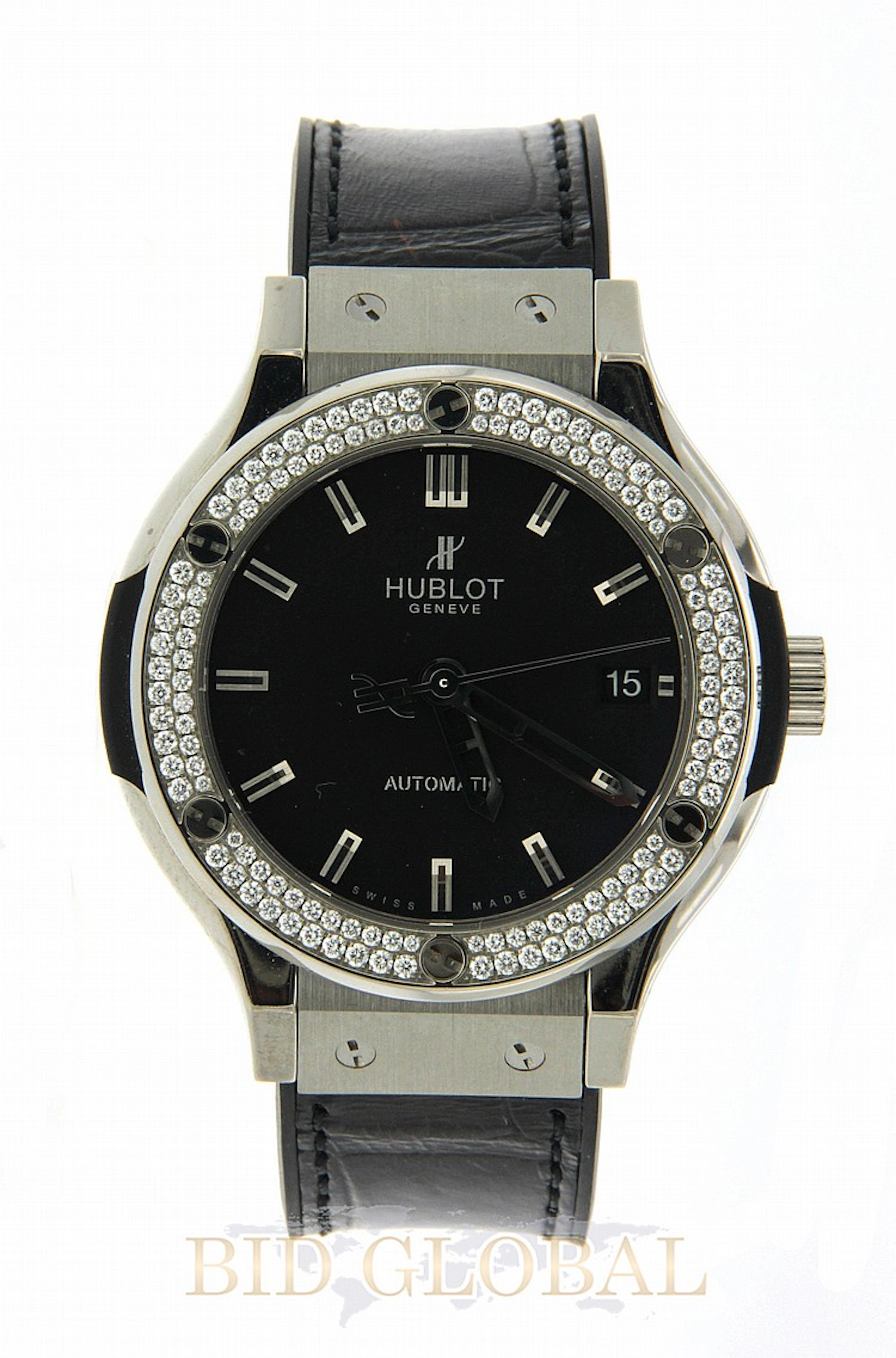 Titanium 1.00ct 38mm Hublot Classic Fusion with Diamond Bezel. Appraisal Value: $14600