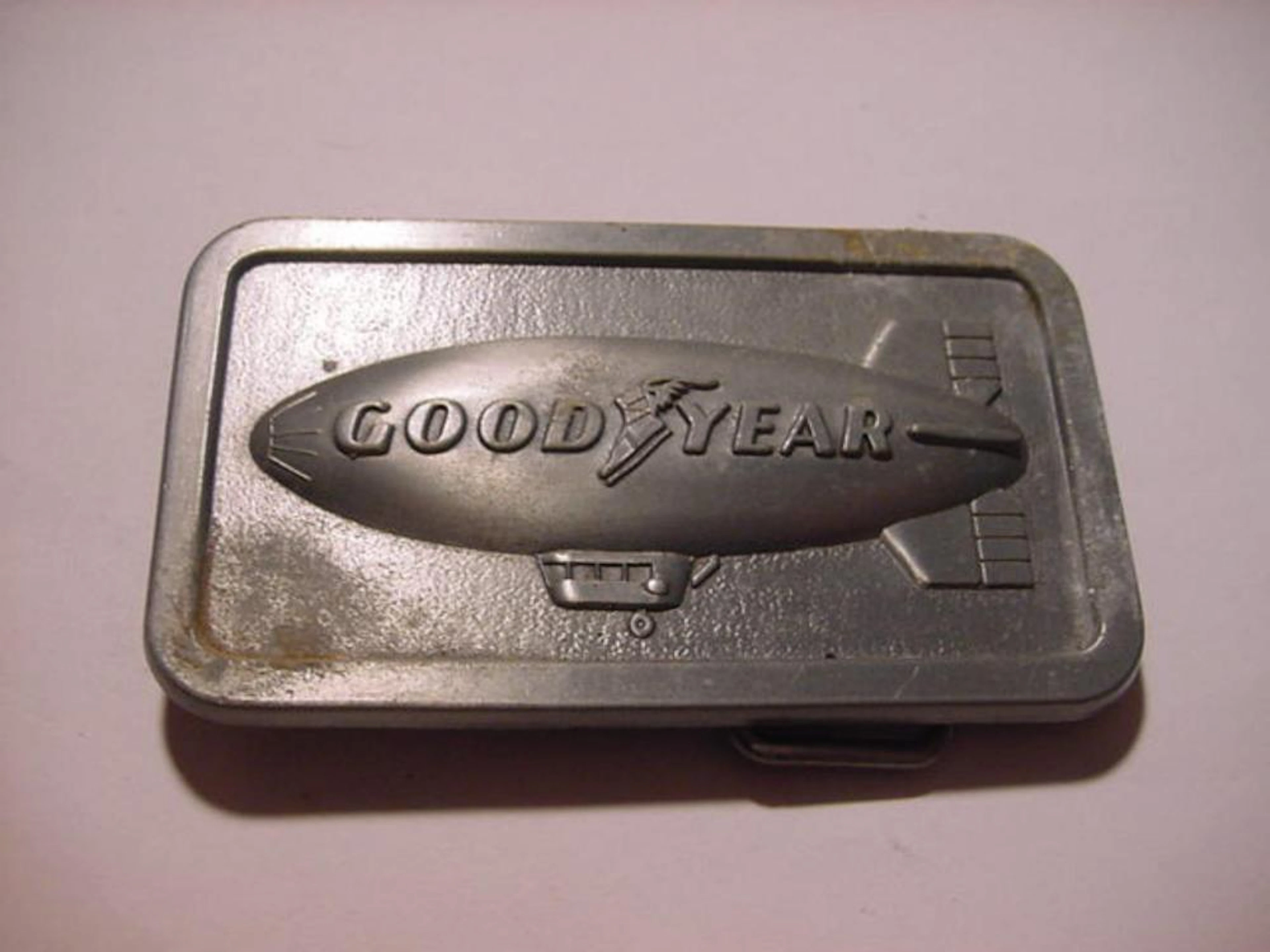 VINTAGE GOODYEAR BLIMP BELT BUCKLE
