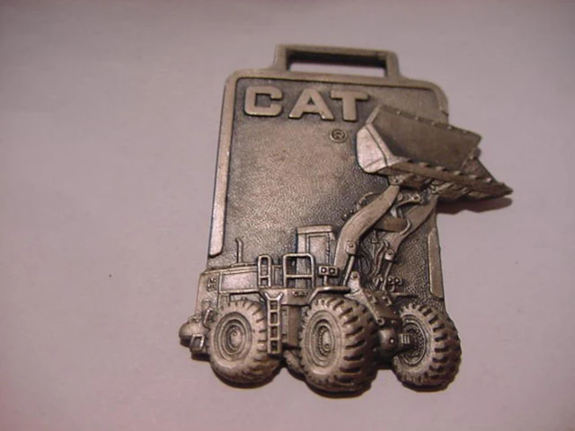VINTAGE CAT HEAVY MACHINERY WATCH FOB