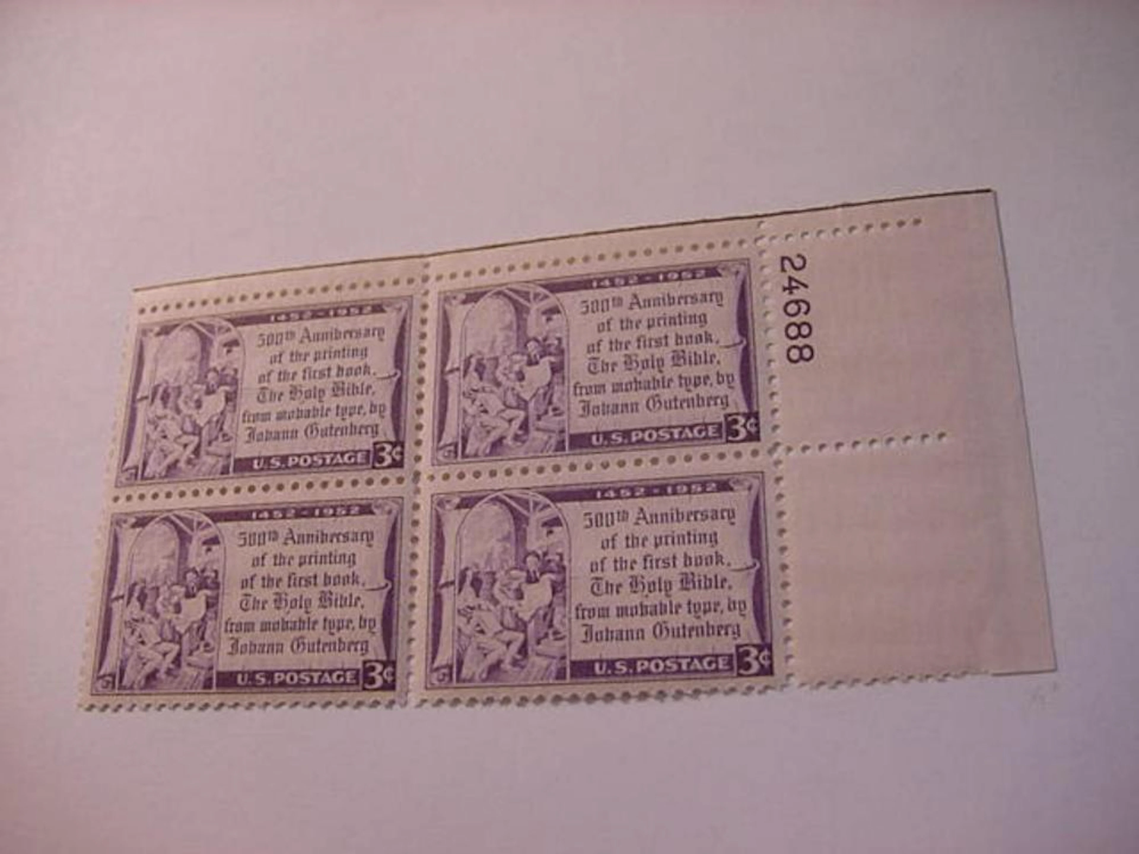 1952 GUTENBERG BIBLE COMMEMORATES THE 500TH ANNIVERSARY...