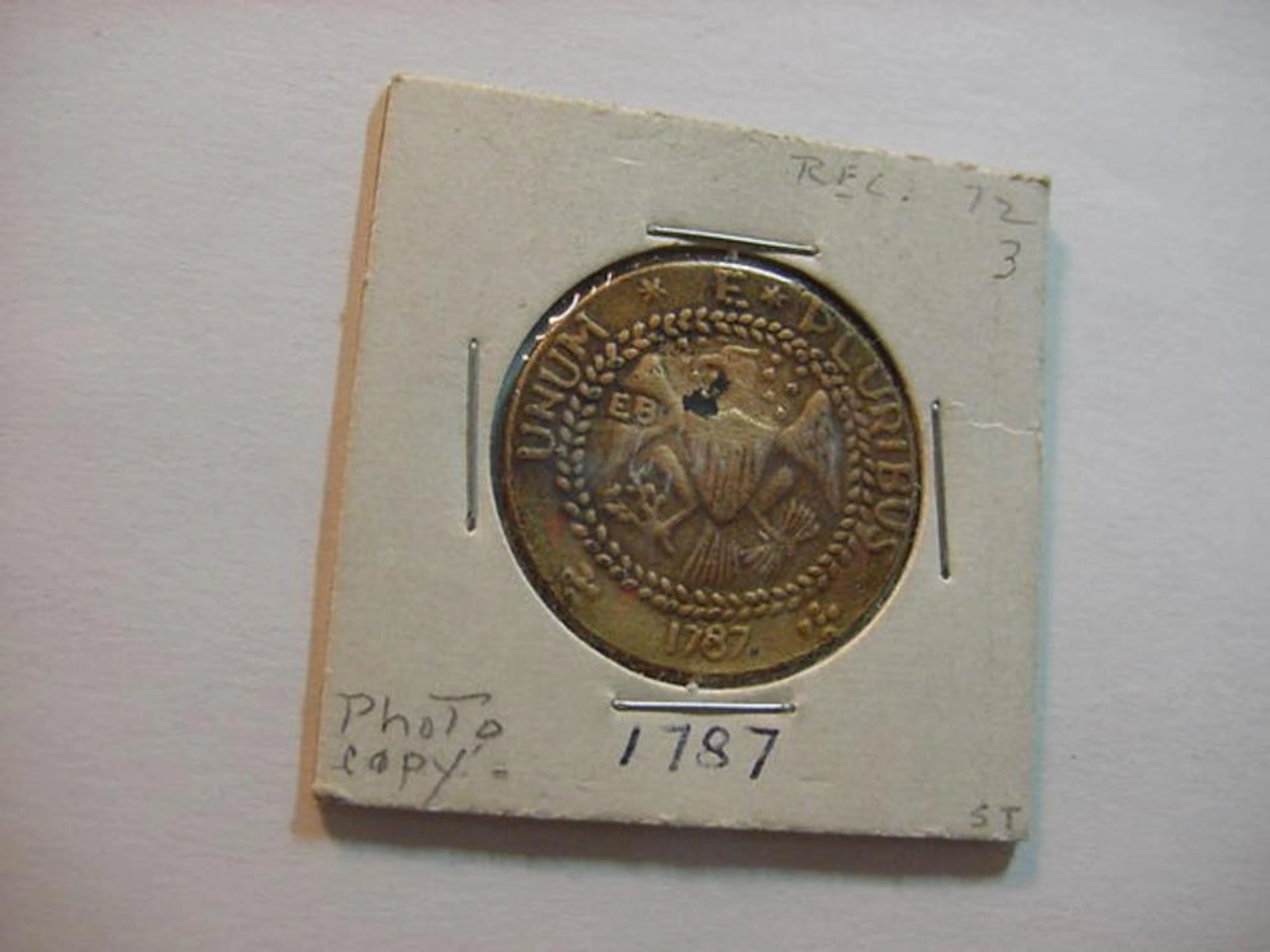 1787 BRASHER DOUBLOON COPY