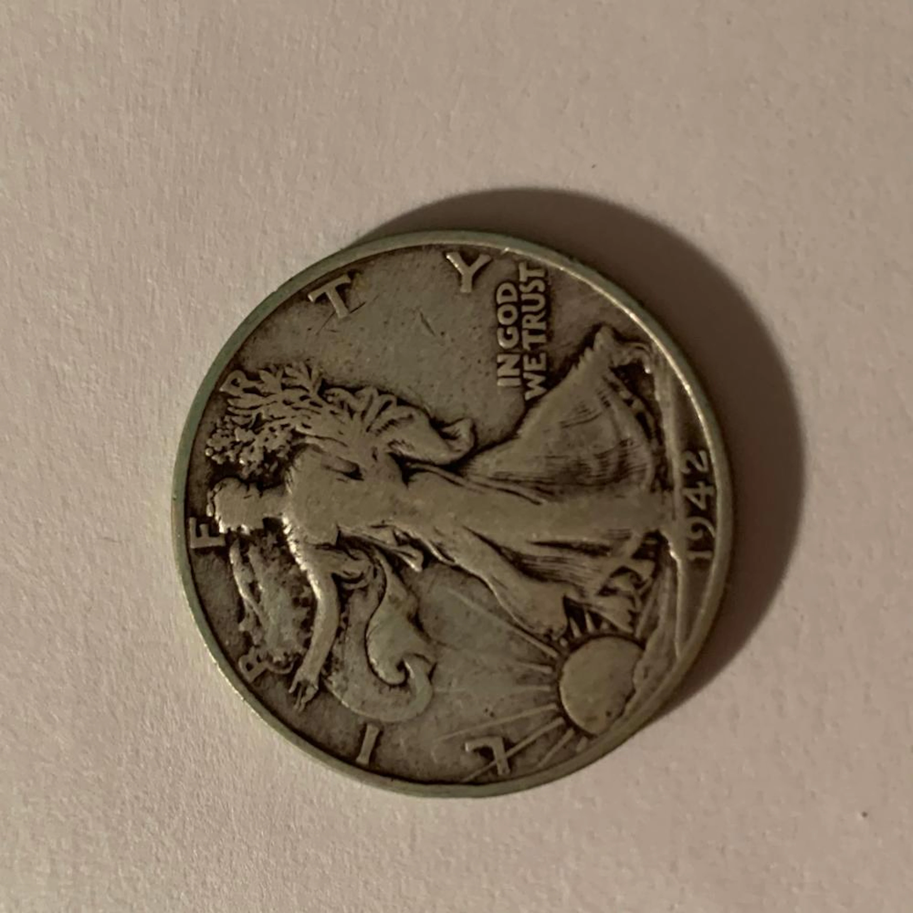 1942-S WALKING LIBERTY HALF DOLLAR