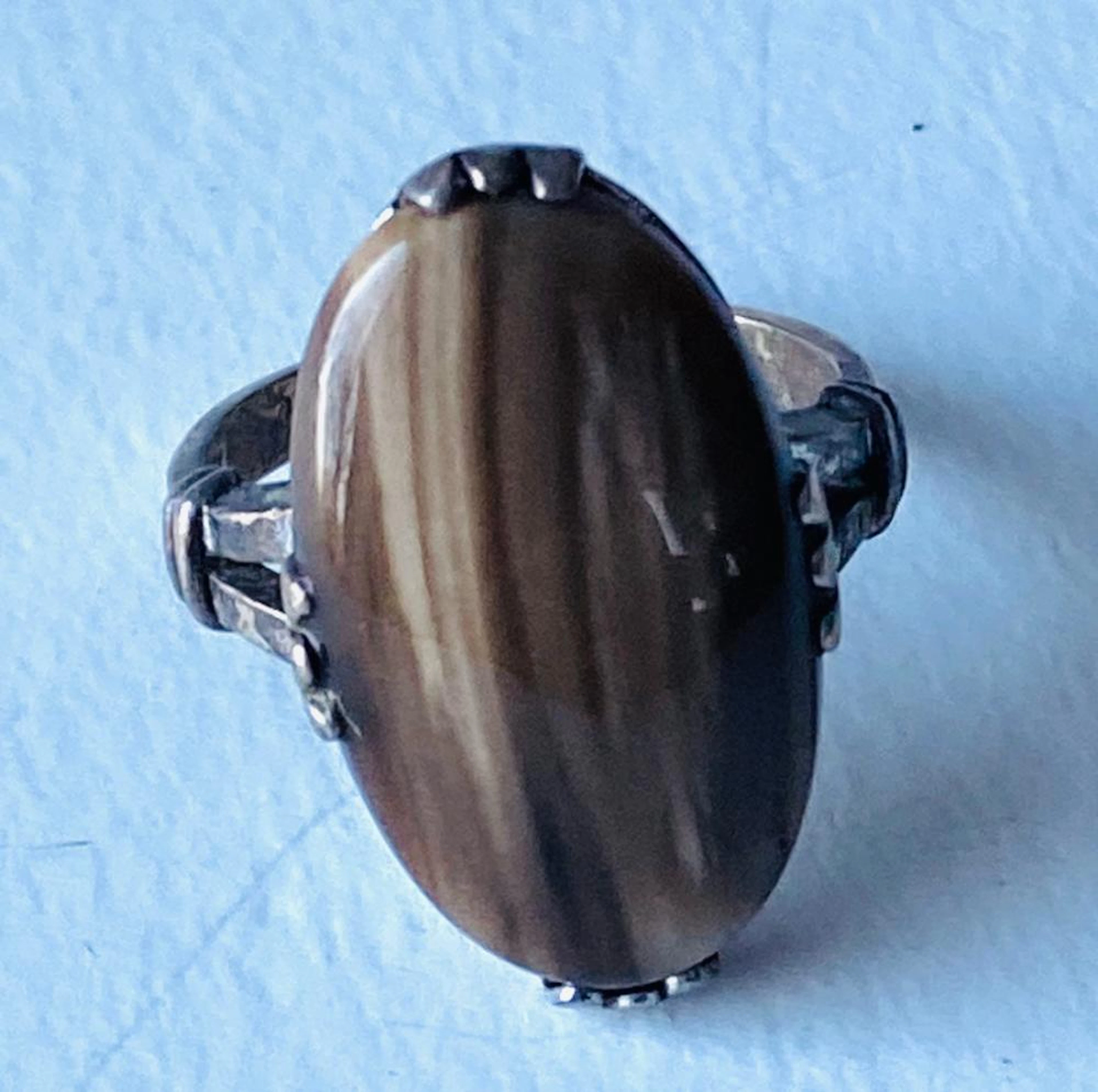 Sterling vintage ring gemstone